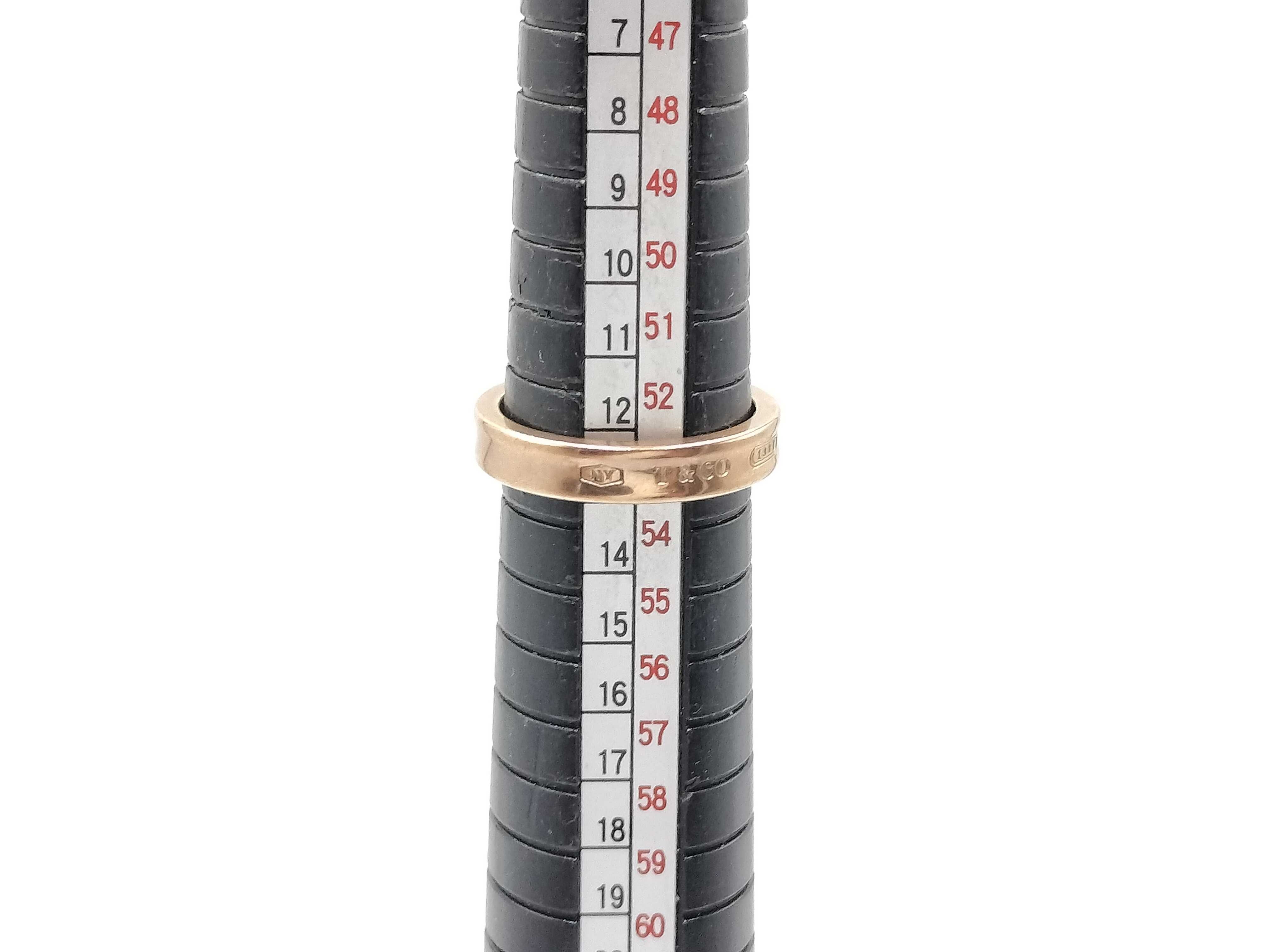 【水曜終了】(10221_0395)Tiffany&Co. 2012 メタルピンク リング
