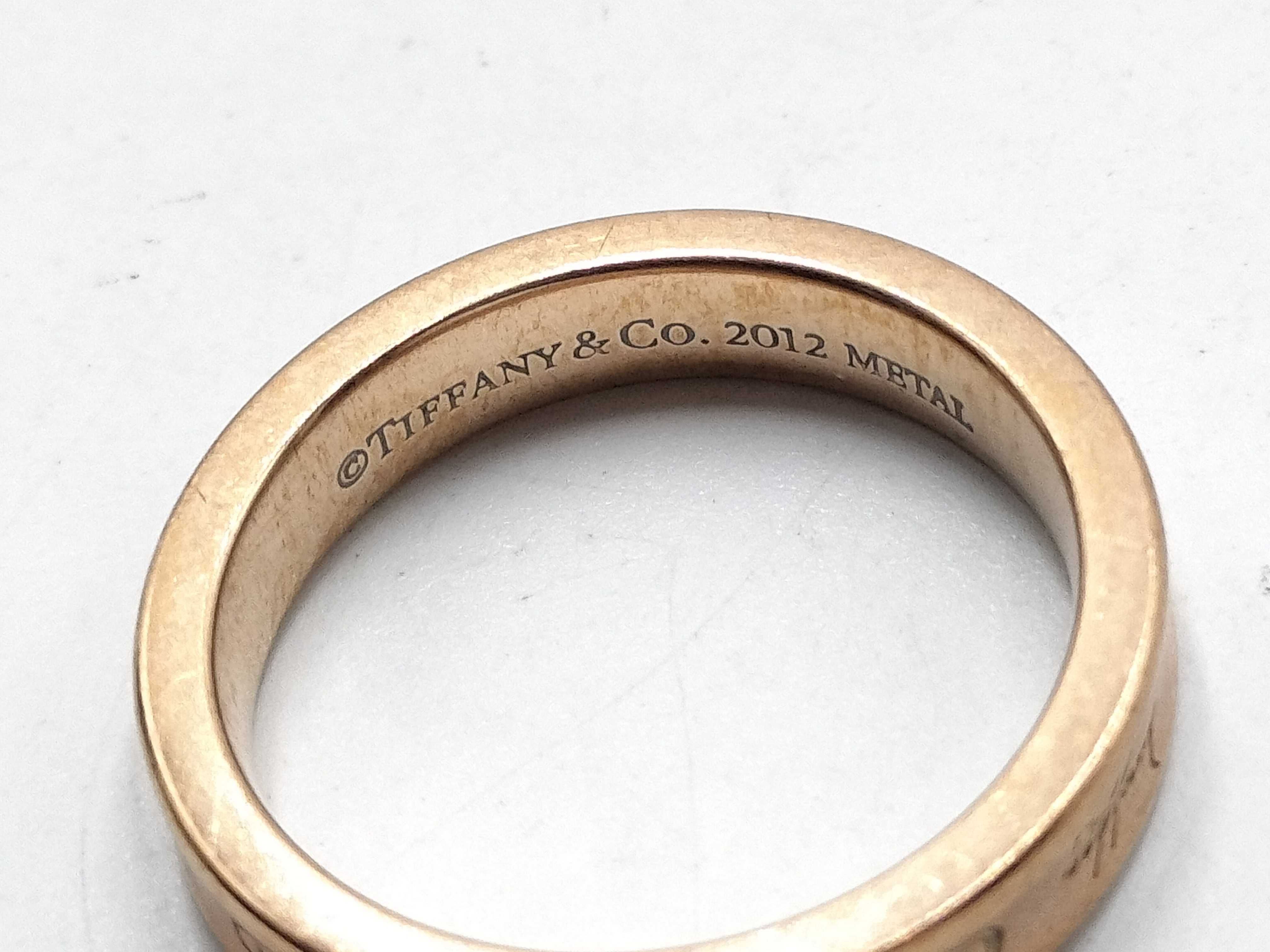 【水曜終了】(10221_0395)Tiffany&Co. 2012 メタルピンク リング
