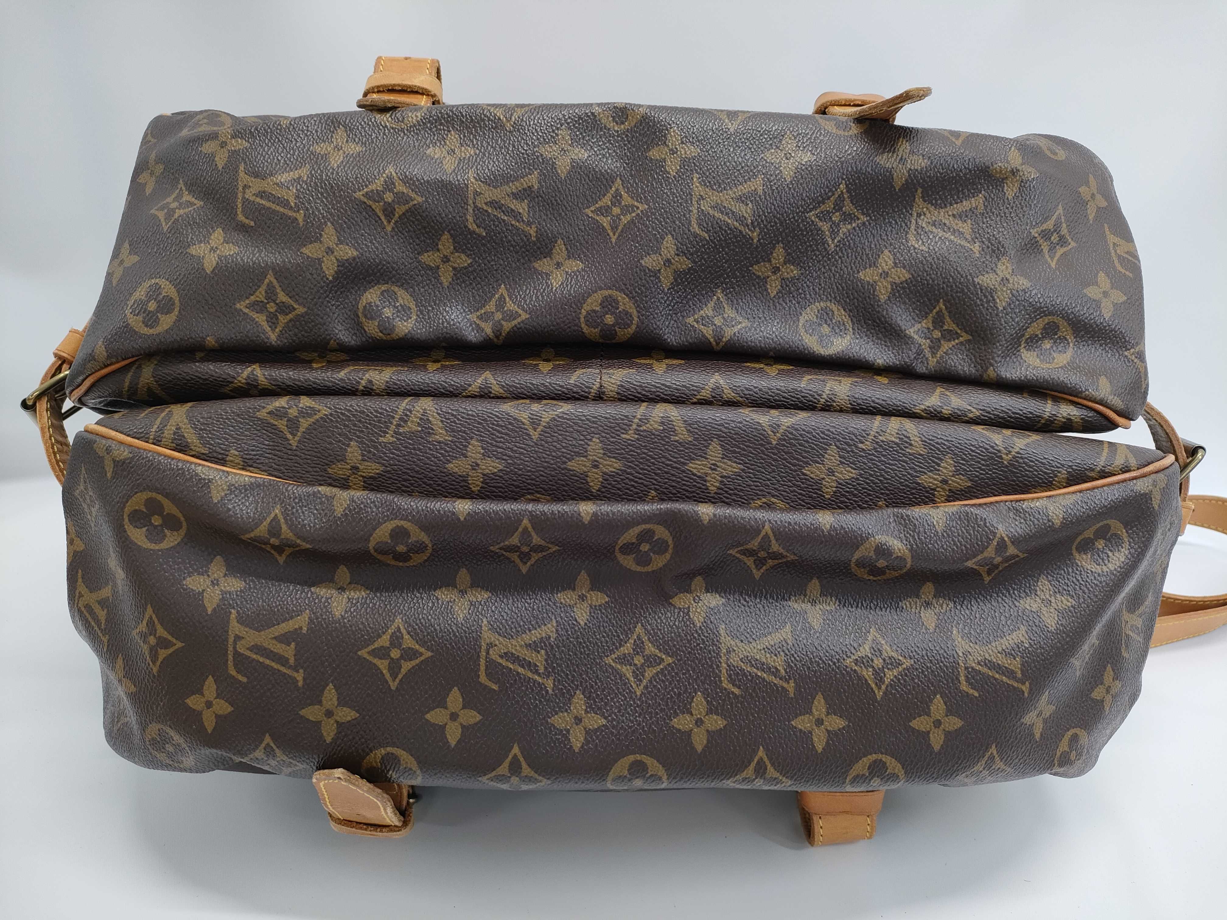 【水曜終了】(10229_0277)LOUIS VUITTON モノグラム M42252 ソミュール43 ショルダーバッグ