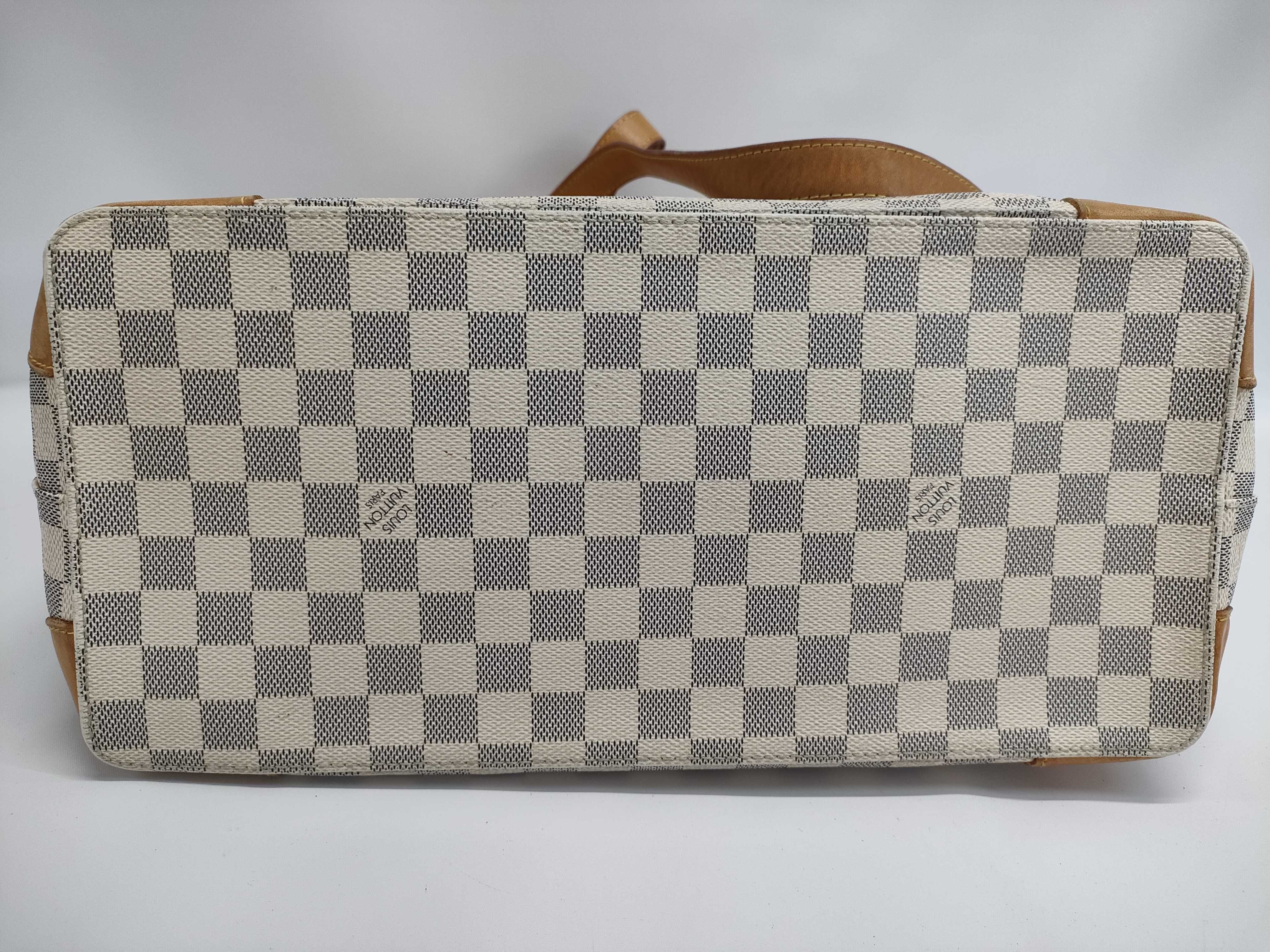 【水曜終了】(10229_0426)LOUIS VUITTON ダミエ アズール ハムステッド MM N51206 ボタン部破損 ショルダーバッグ