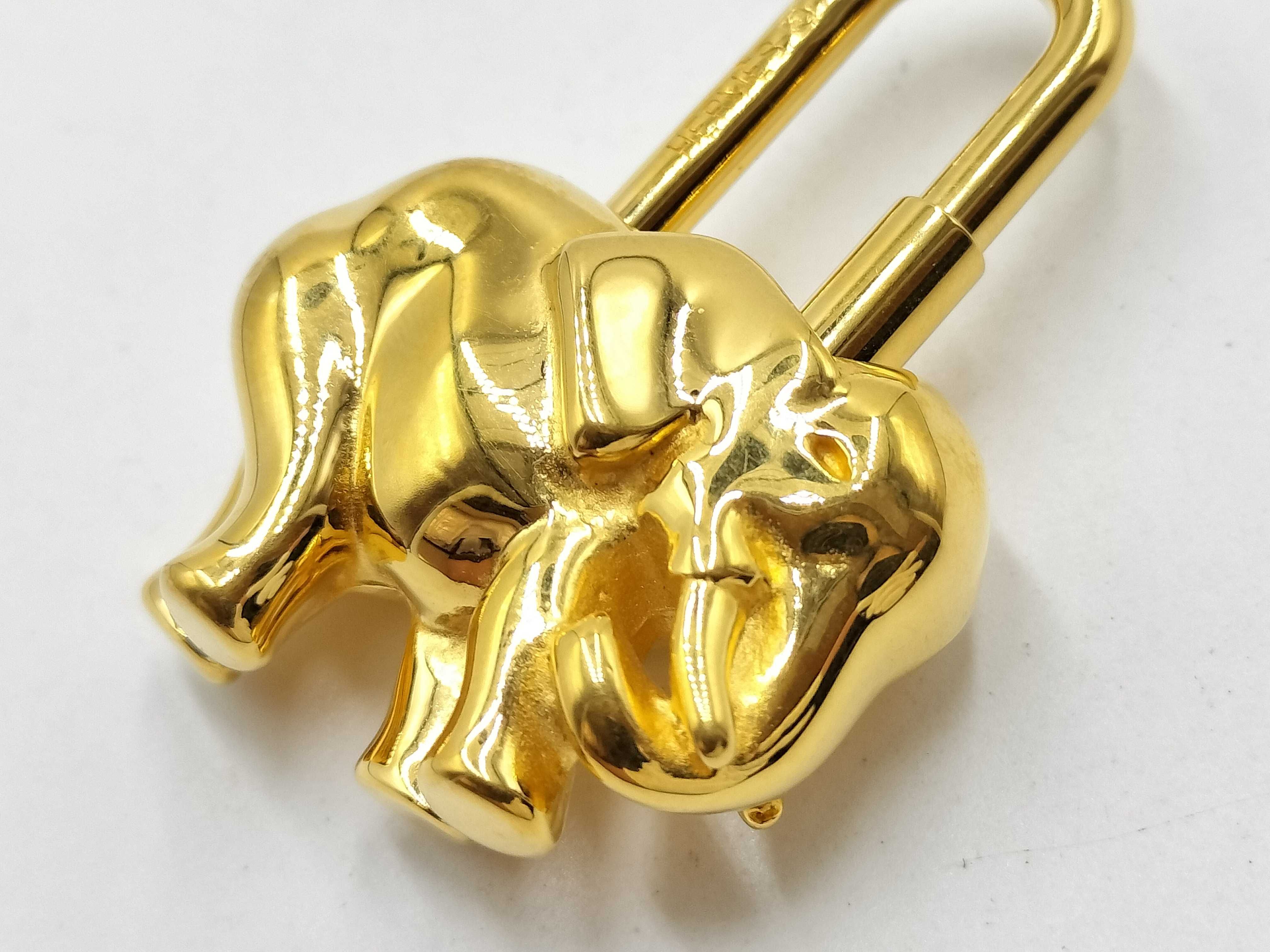 【水曜終了】(10216_0042)▼HERMES カデナエレファント GDカラー 箱有り その他小物