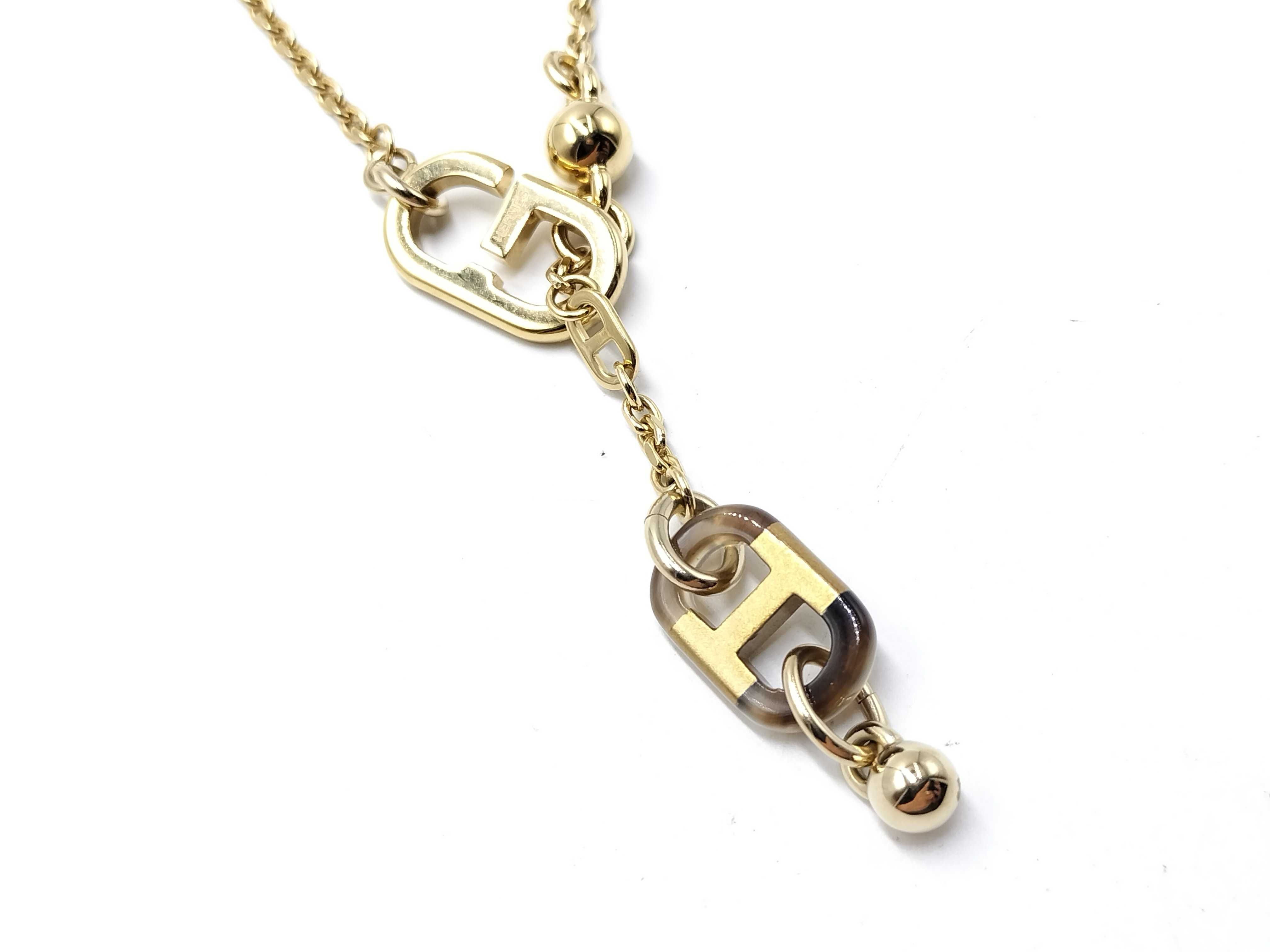 【水曜終了】(10216_0080)HERMES シュルメールネックレス バッファローホーン ネックレス ネックレス