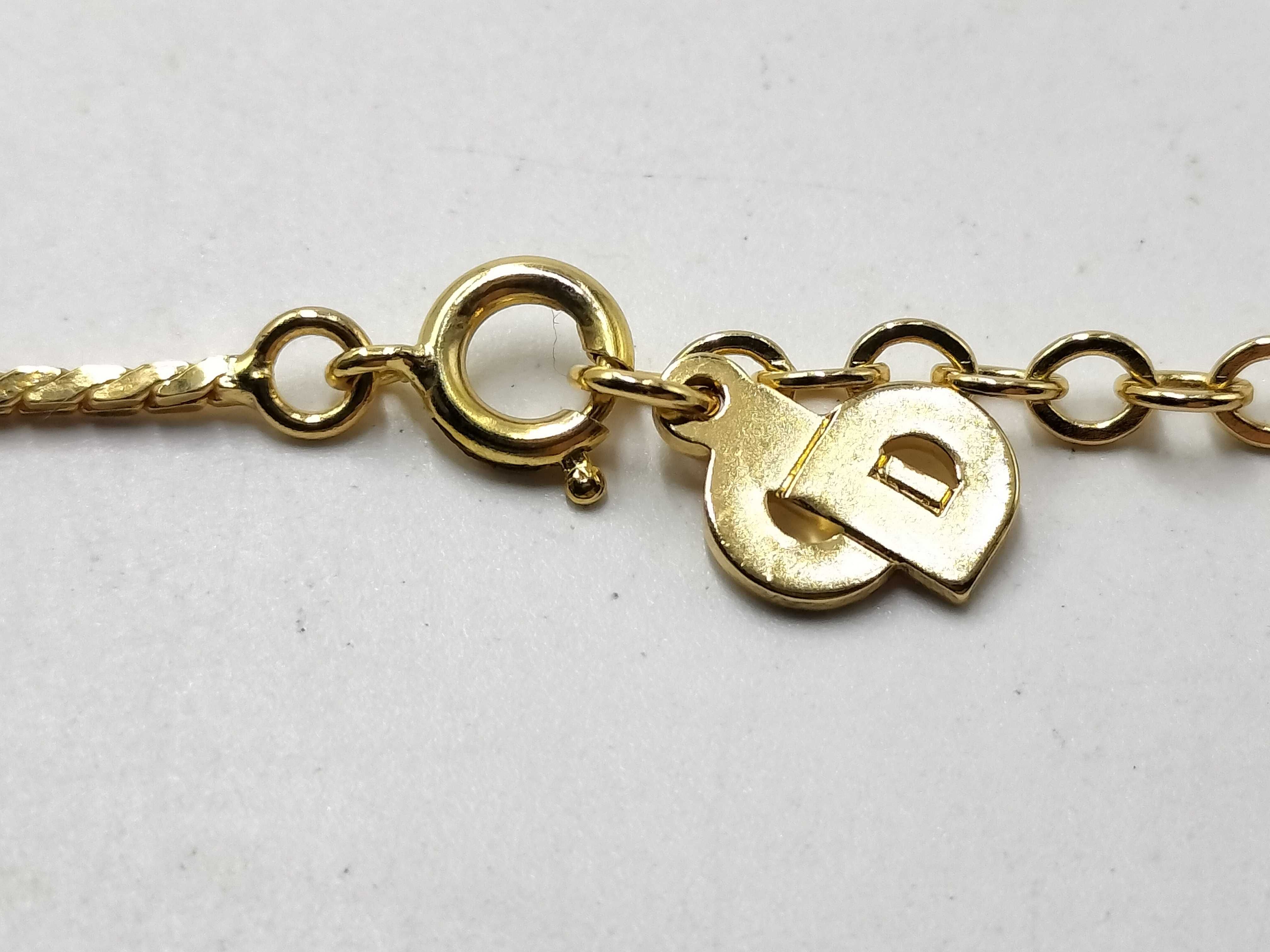 【水曜終了】(10221_0623)Dior CDロゴ/ストーン付ネックレス ネックレス