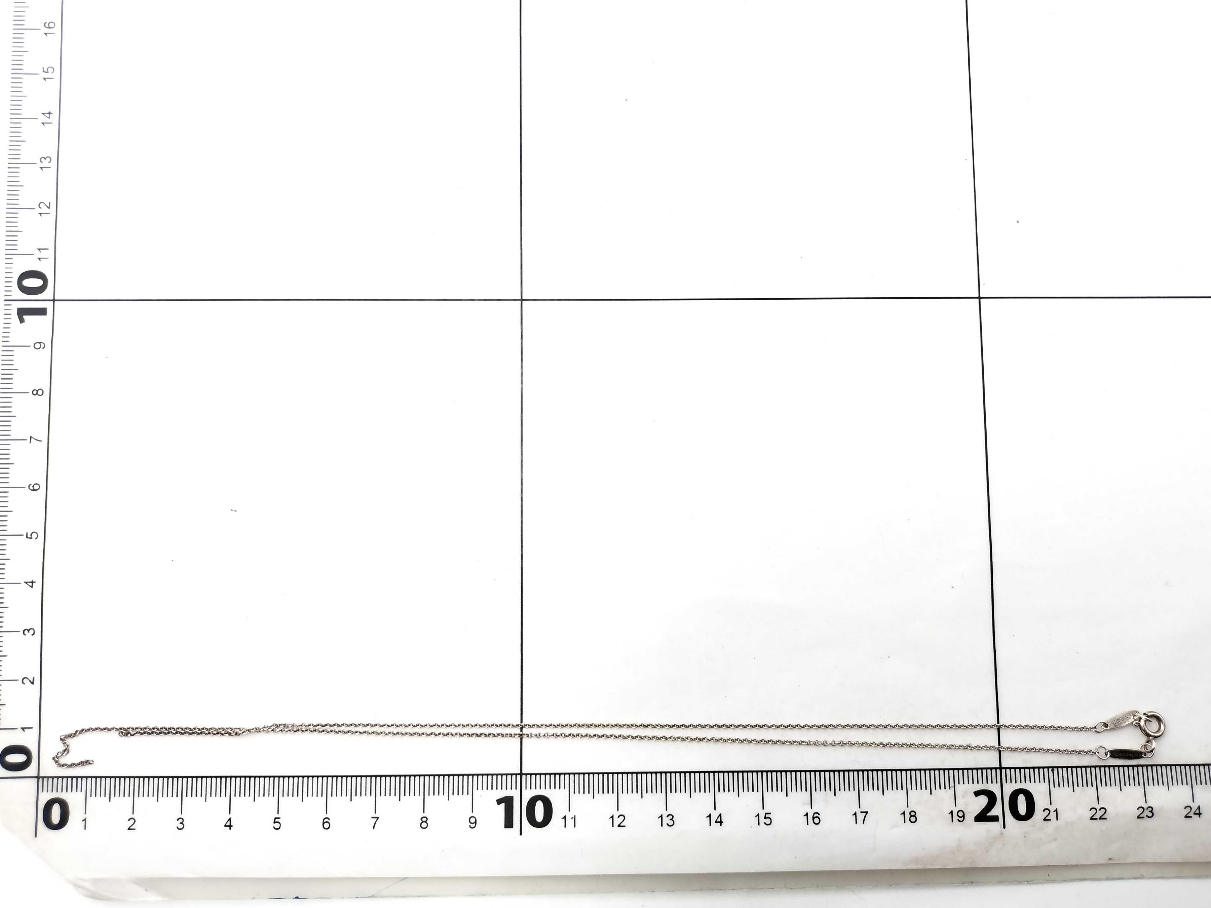 【水曜終了】(10221_0400)Tiffany&Co. Ag925 ティファニーNCチェーン千切れ1.5g ネックレス