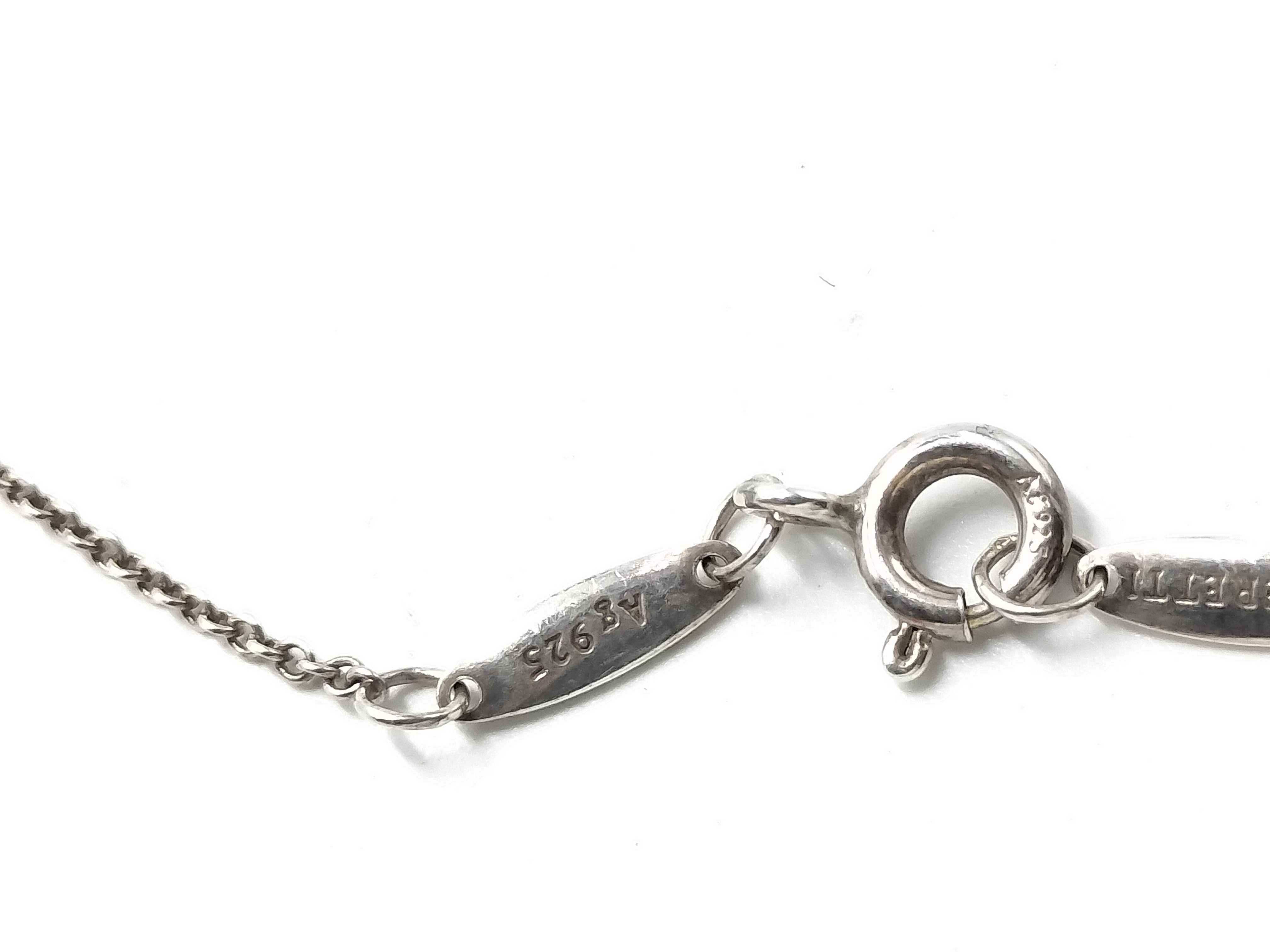 【水曜終了】(10221_0400)Tiffany&Co. Ag925 ティファニーNCチェーン千切れ1.5g ネックレス