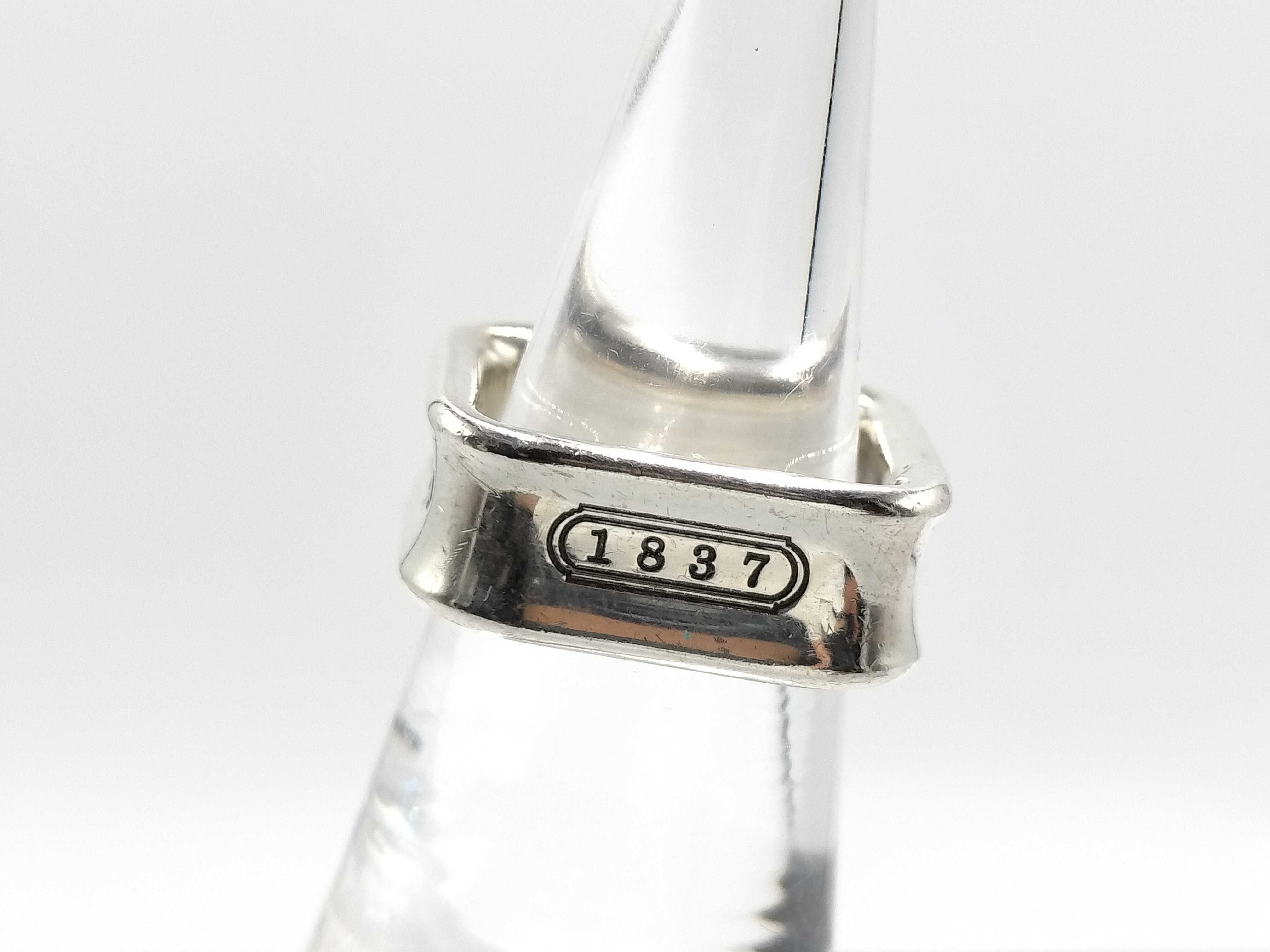 【水曜終了】(10221_0401)Tiffany&Co. 1837 スクエア リング リング