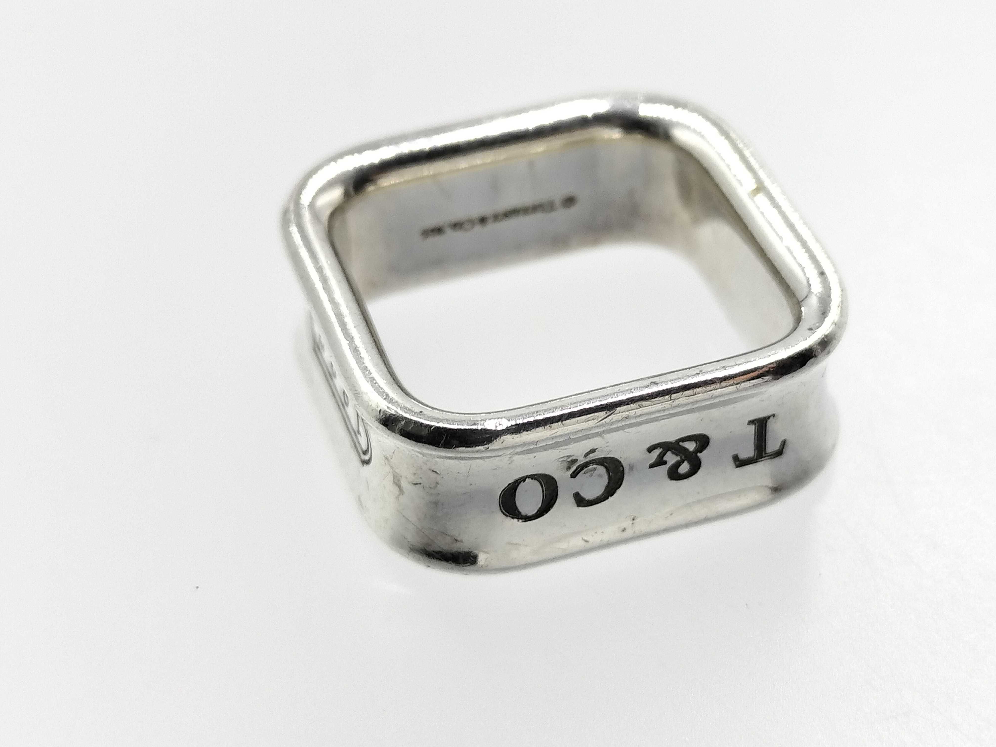【水曜終了】(10221_0401)Tiffany&Co. 1837 スクエア リング リング
