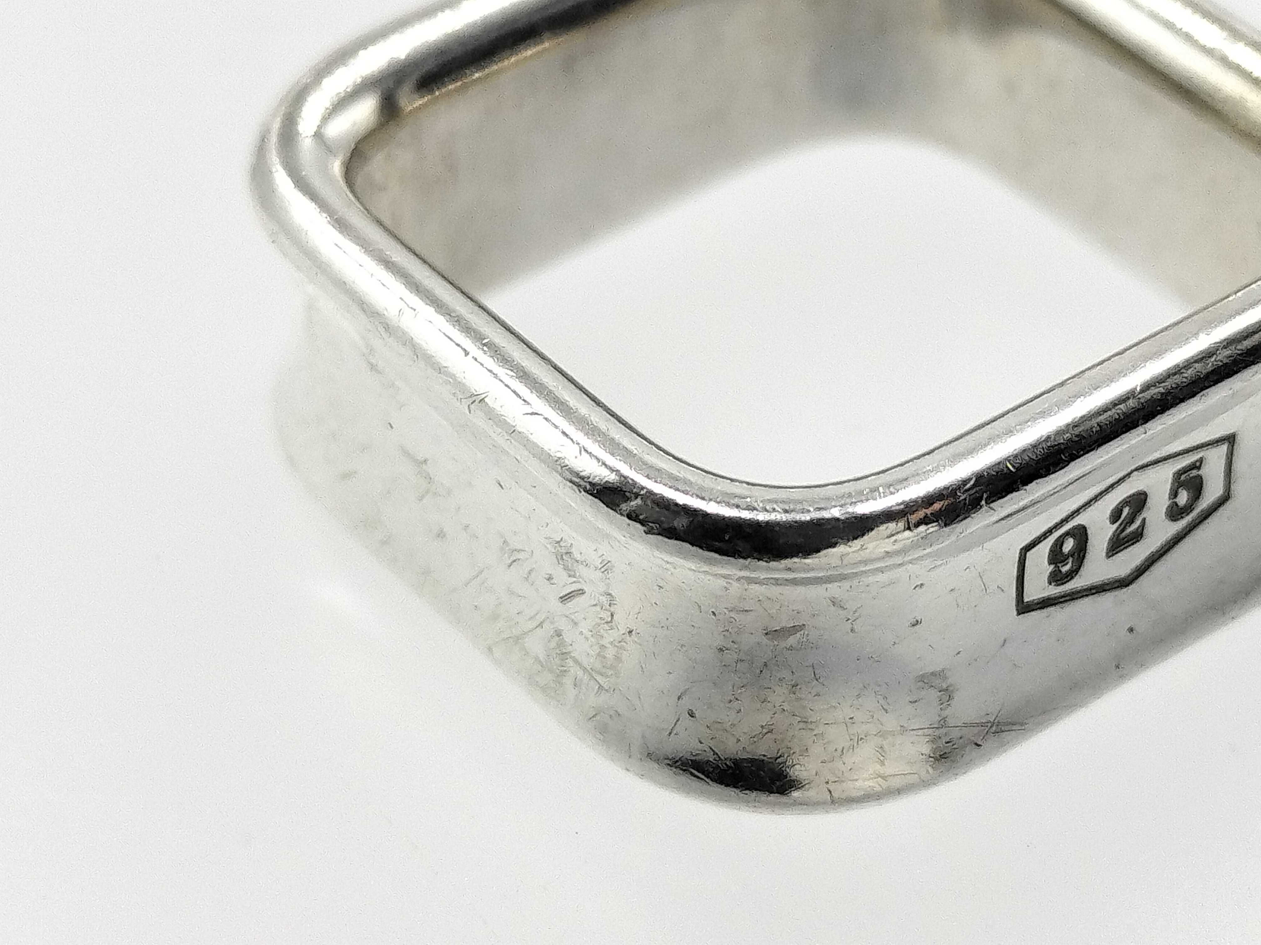 【水曜終了】(10221_0401)Tiffany&Co. 1837 スクエア リング リング