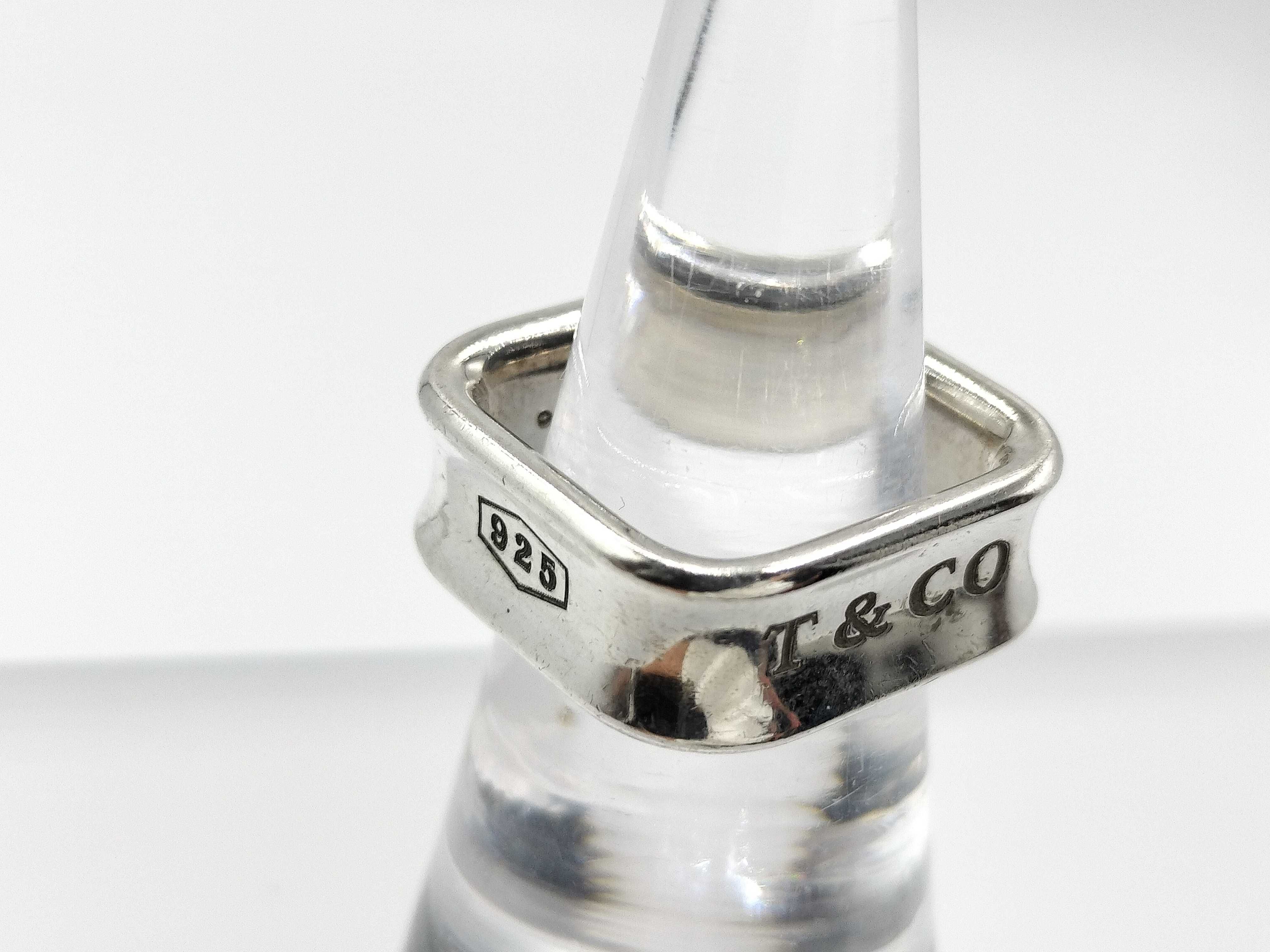 【水曜終了】(10221_0401)Tiffany&Co. 1837 スクエア リング リング