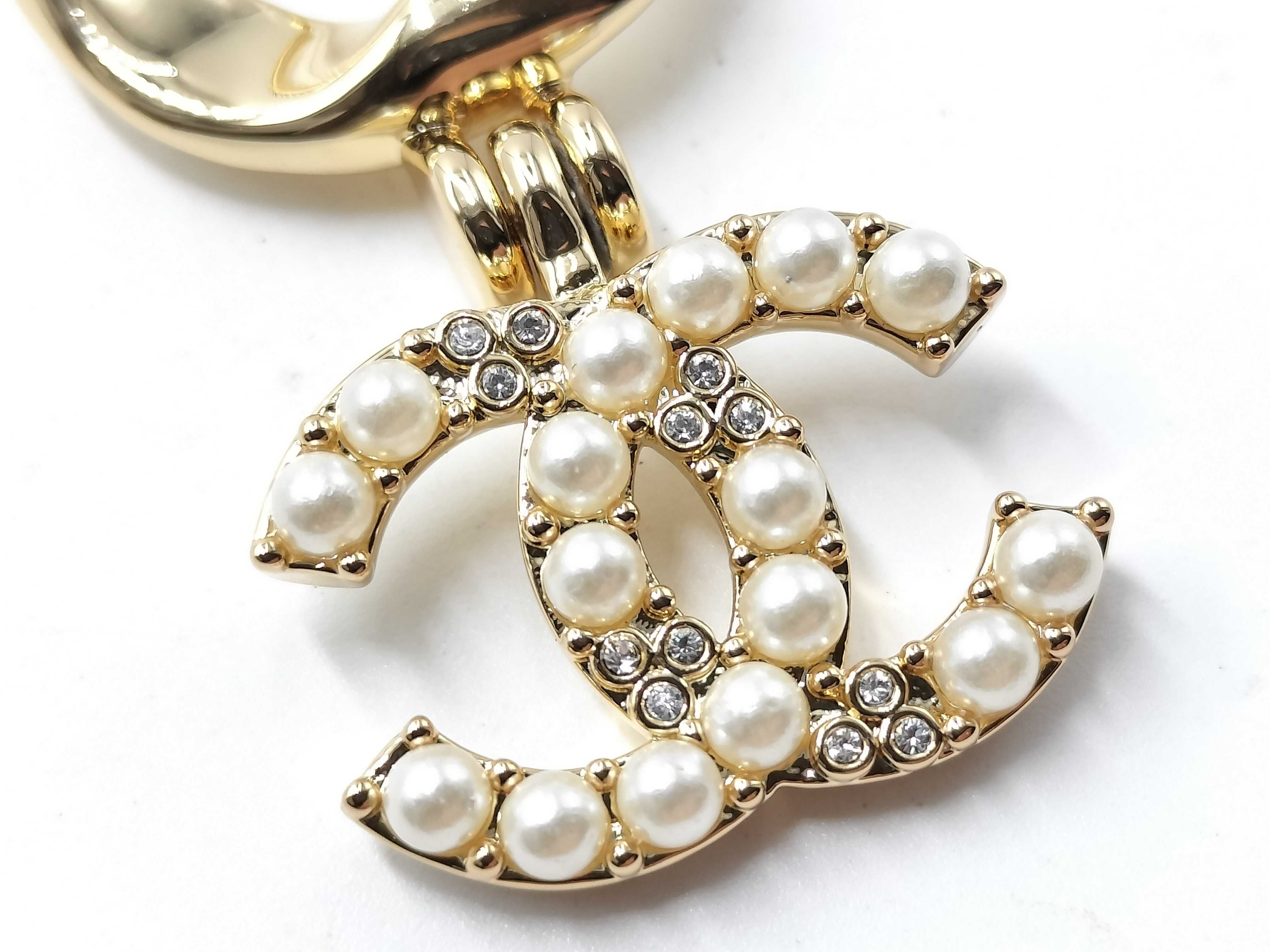 【水曜終了】(10217_0108)CHANEL B24 A パール スイング ココ ピアス ピアス