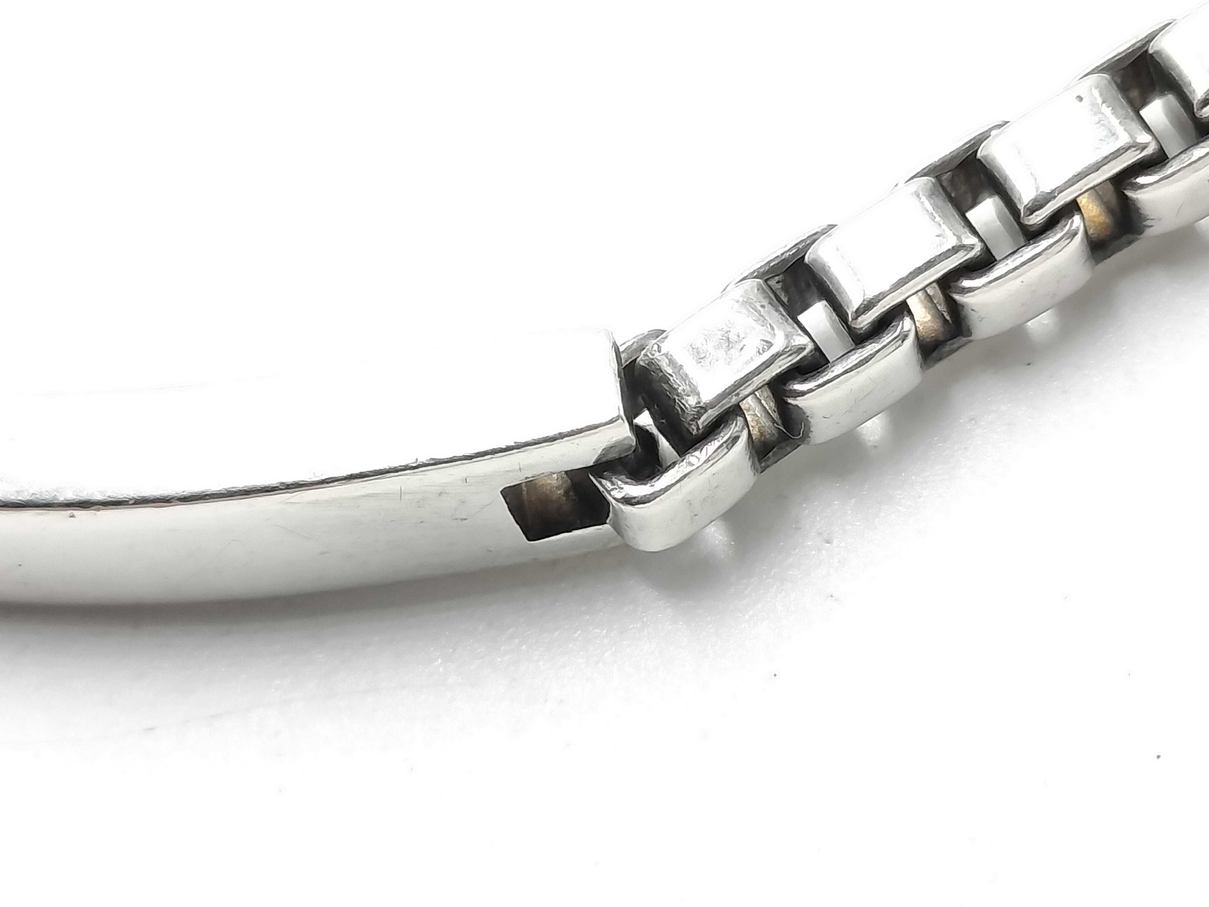 【水曜終了】(10221_0315)Tiffany&Co. ネチアン リンクID ブレスレット SV925 ブレスレット・バングル
