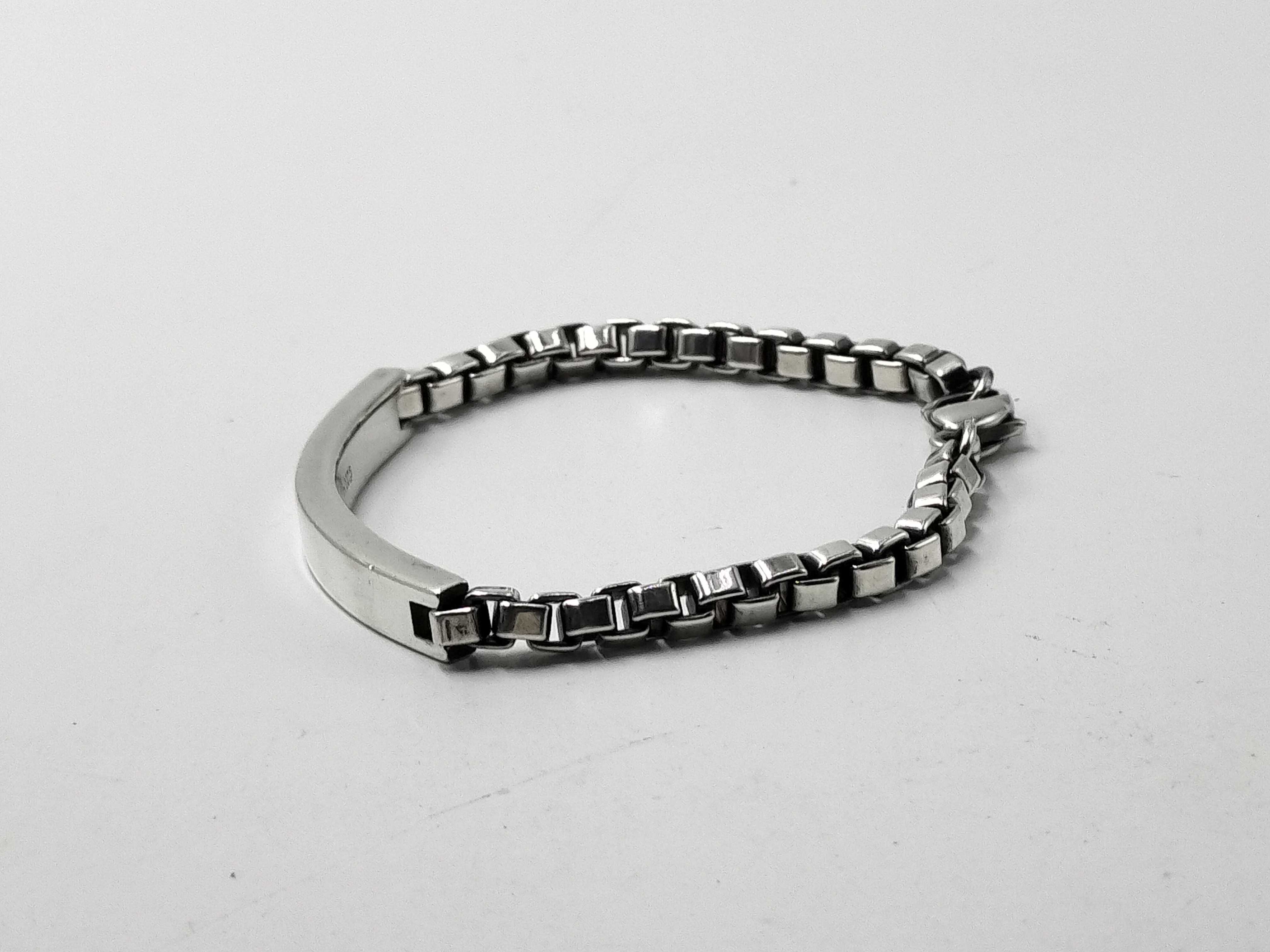 【水曜終了】(10221_0315)Tiffany&Co. ネチアン リンクID ブレスレット SV925 ブレスレット・バングル