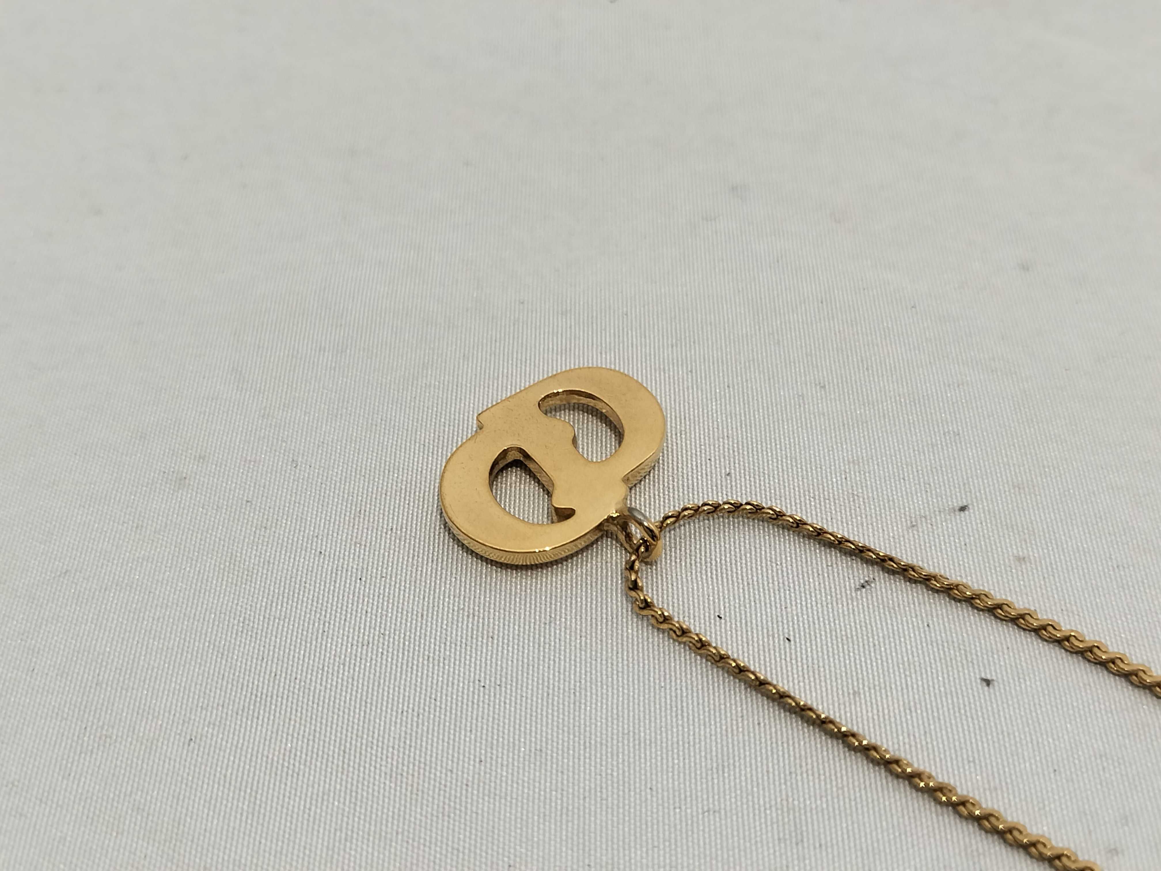 【水曜終了】(10221_0692)Dior CDロゴ ネックレス ゴールド ネックレス