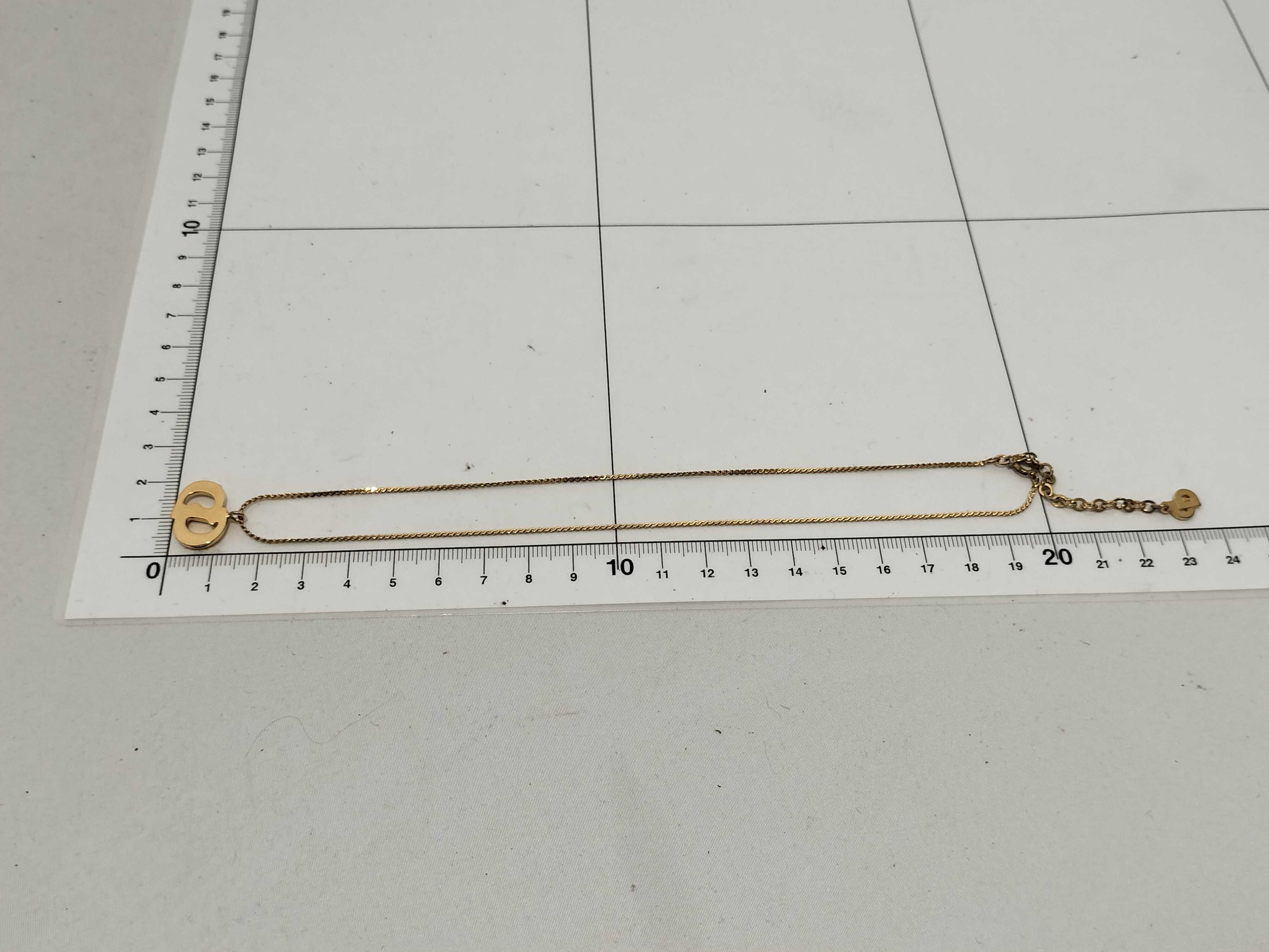 【水曜終了】(10221_0692)Dior CDロゴ ネックレス ゴールド ネックレス