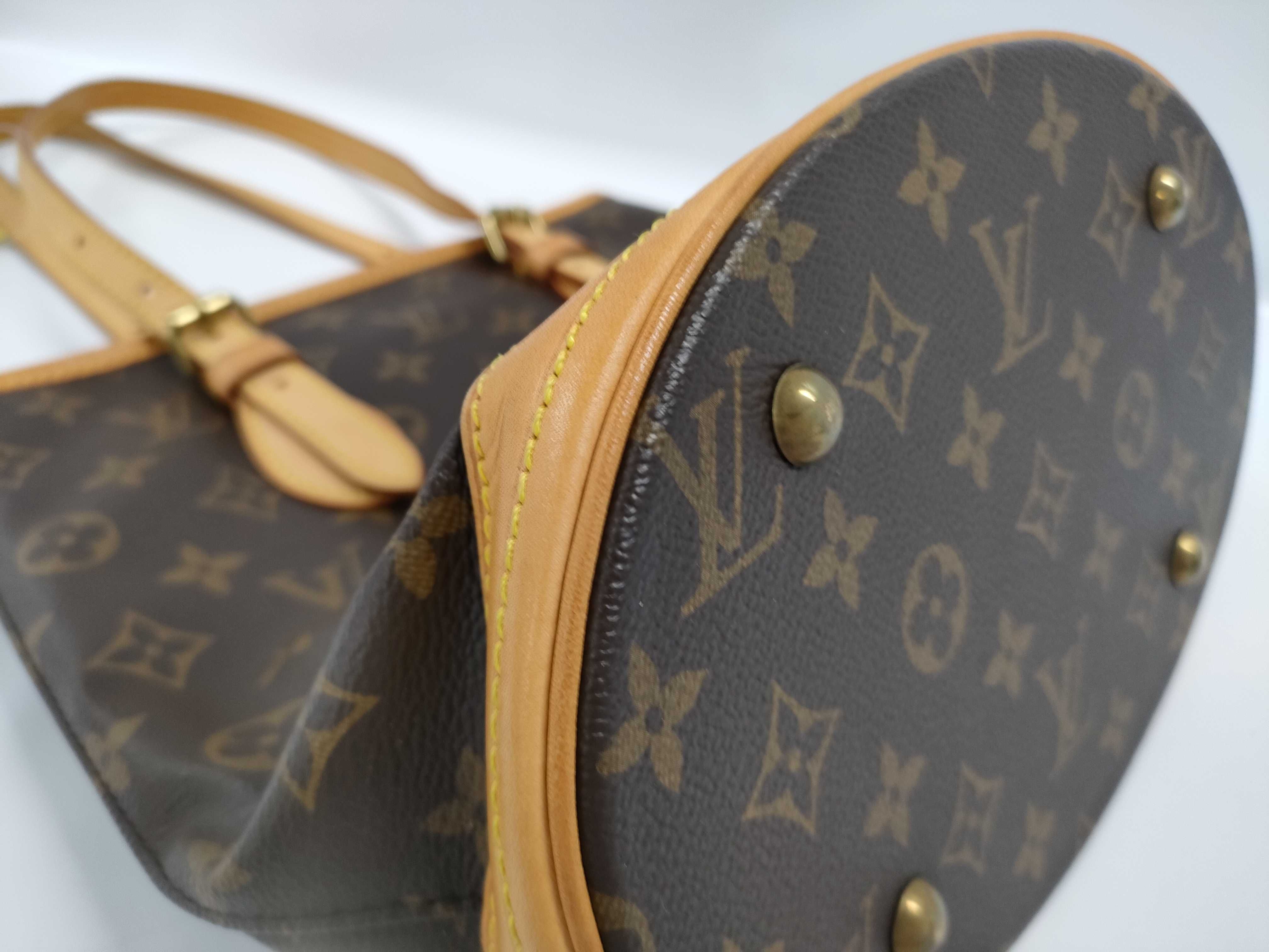 【水曜終了】(10218_0107)LOUIS VUITTON モノグラム バケットPM ポーチ無し トートバッグ