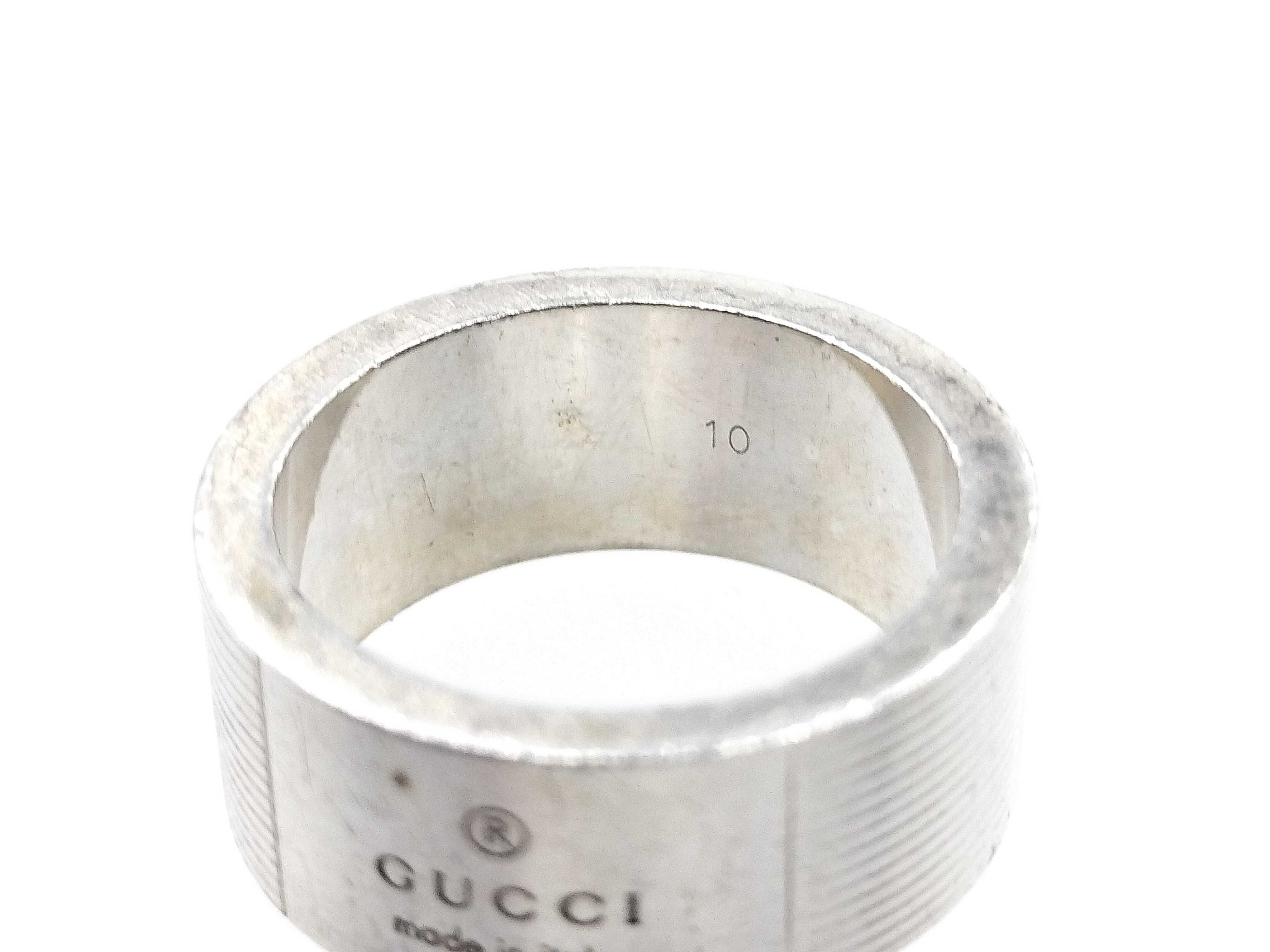【水曜終了】(10223_0136)GUCCI 925リング/10号 リング