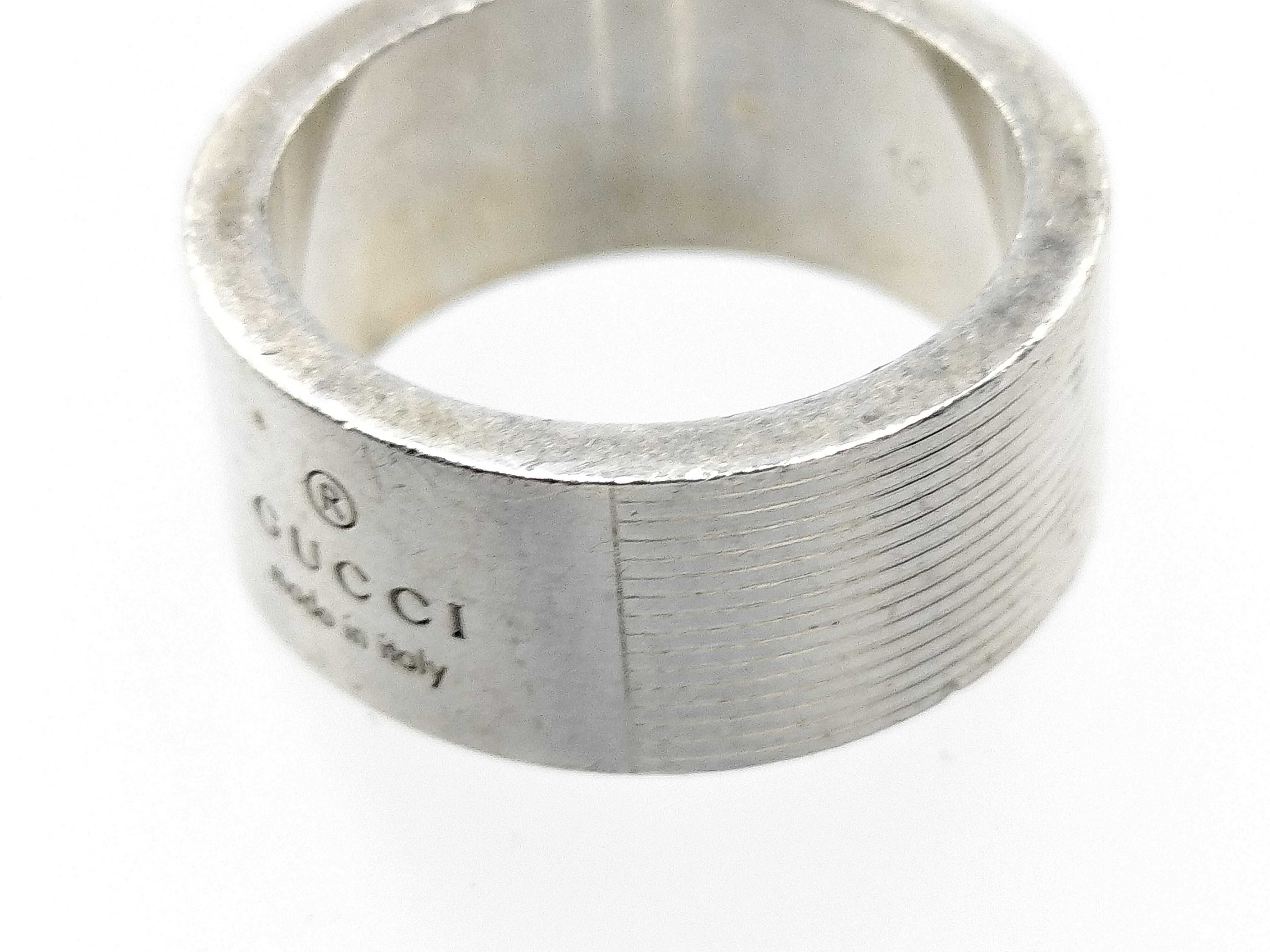【水曜終了】(10223_0136)GUCCI 925リング/10号 リング
