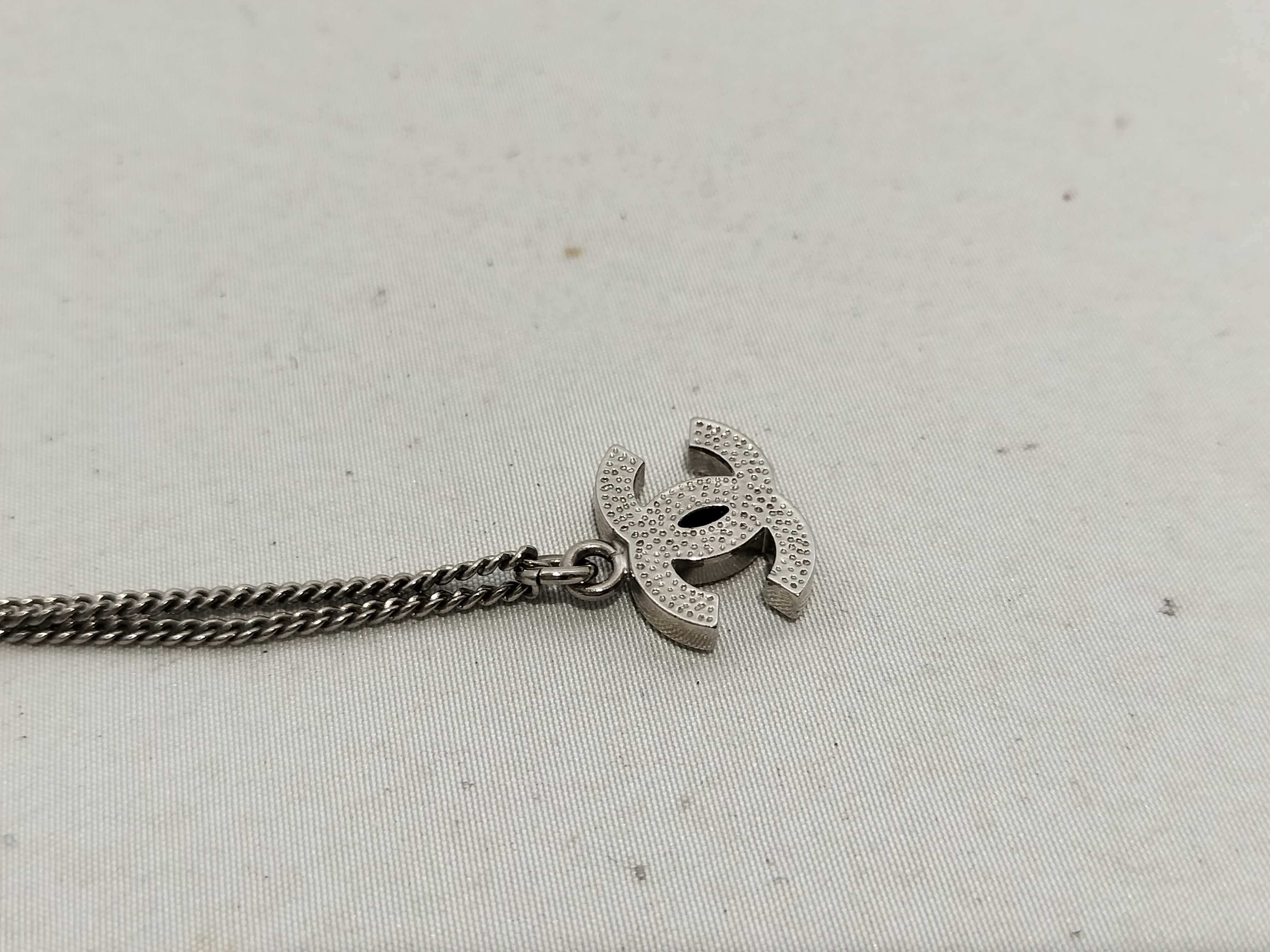 【水曜終了】(10228_0113)CHANEL ココマーク B11 V ネックレス ココ ラインストーン欠損有 ネックレス