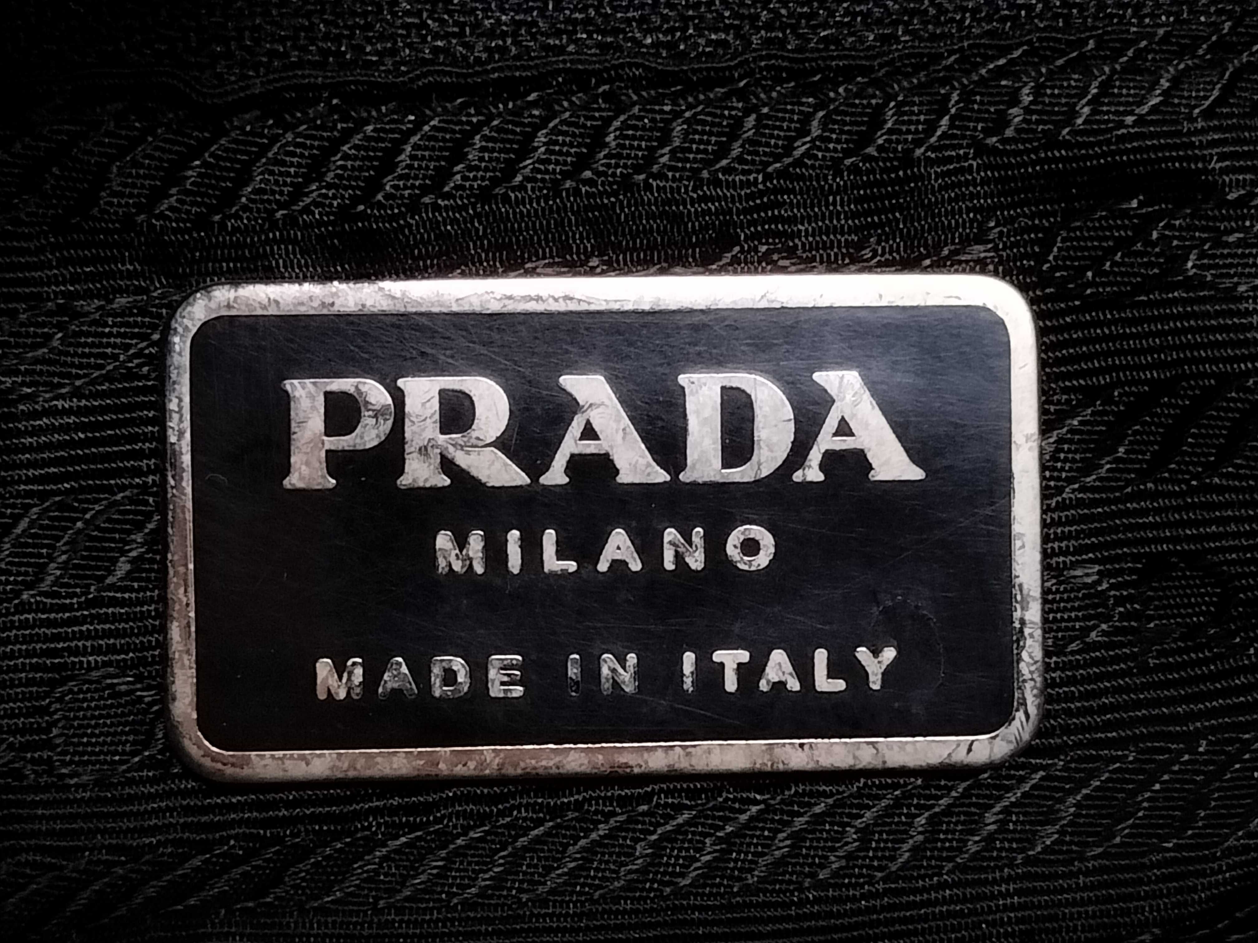 【水曜終了】(10220_0307)PRADA ナイロン ポケット付リュック ブラック リュックサック
