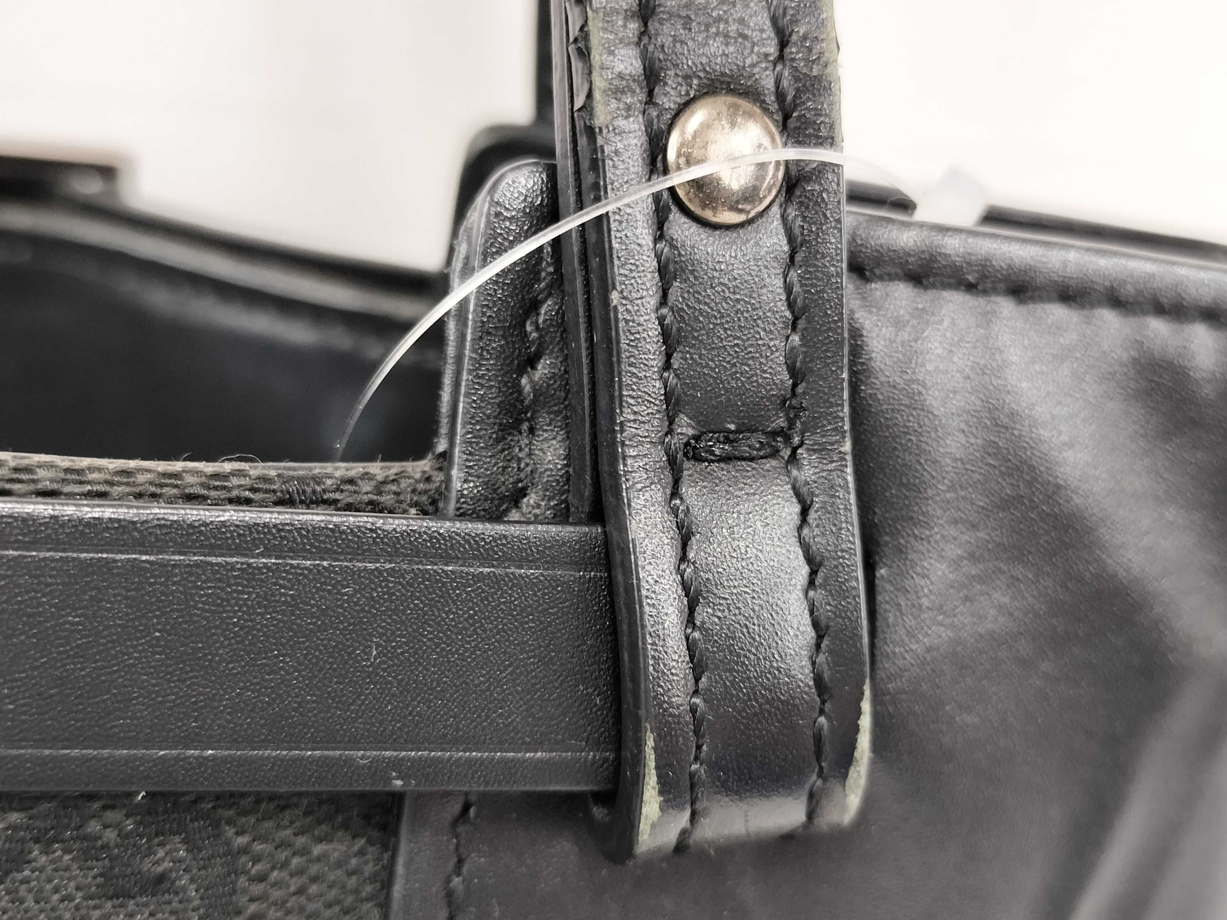 【水曜終了】(10230_0012)GUCCI GGキャンバス 107757 ブラック トートバッグ
