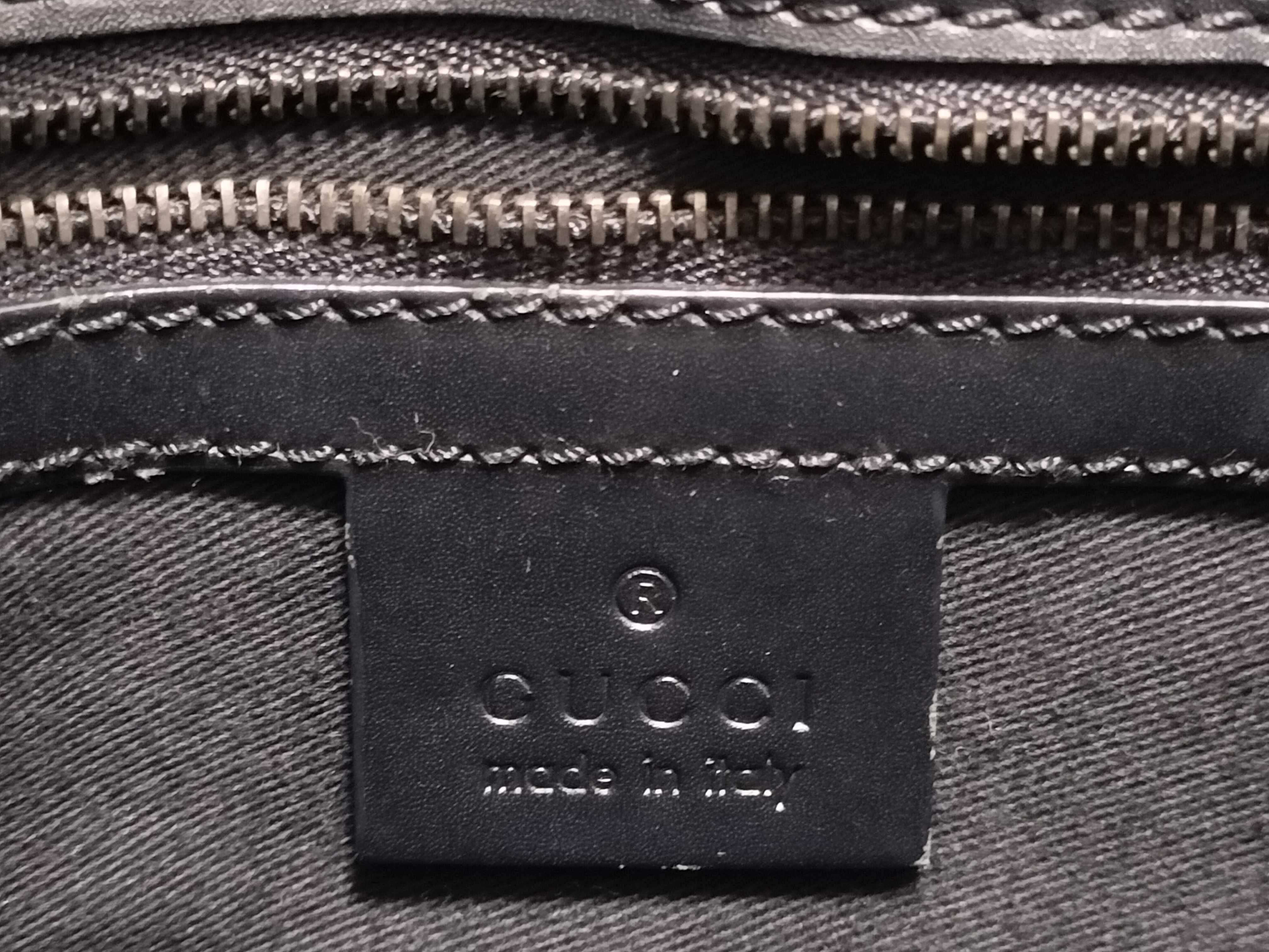 【水曜終了】(10230_0012)GUCCI GGキャンバス 107757 ブラック トートバッグ