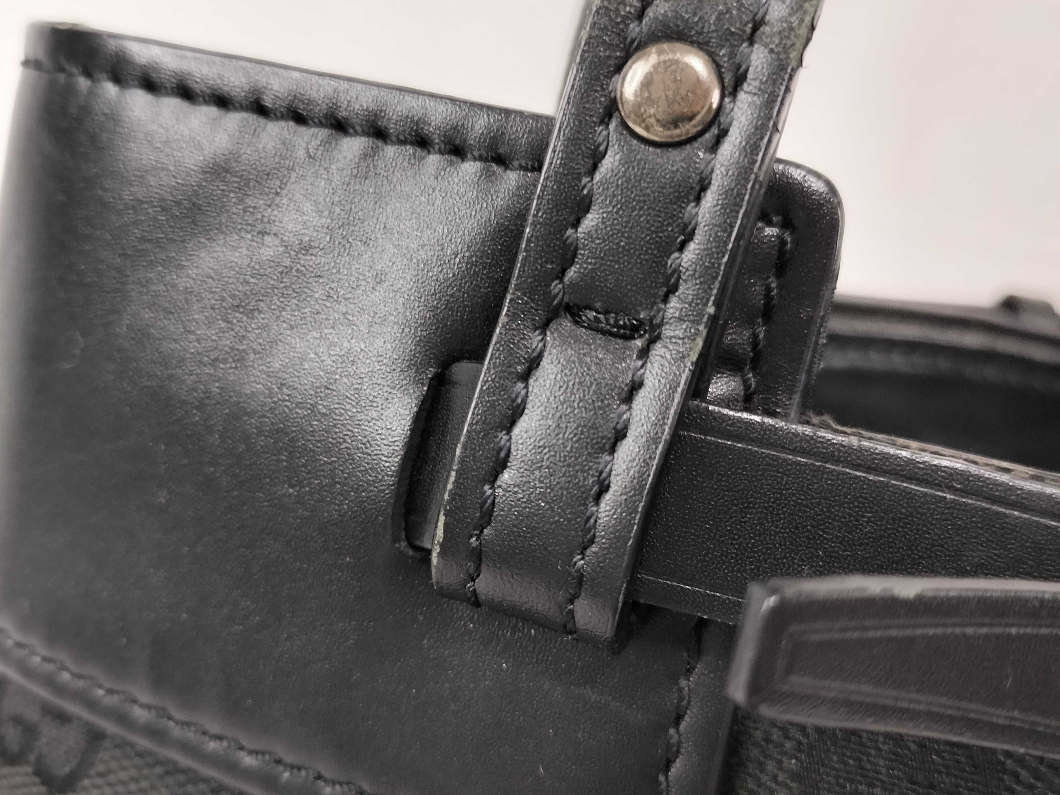 【水曜終了】(10230_0012)GUCCI GGキャンバス 107757 ブラック トートバッグ