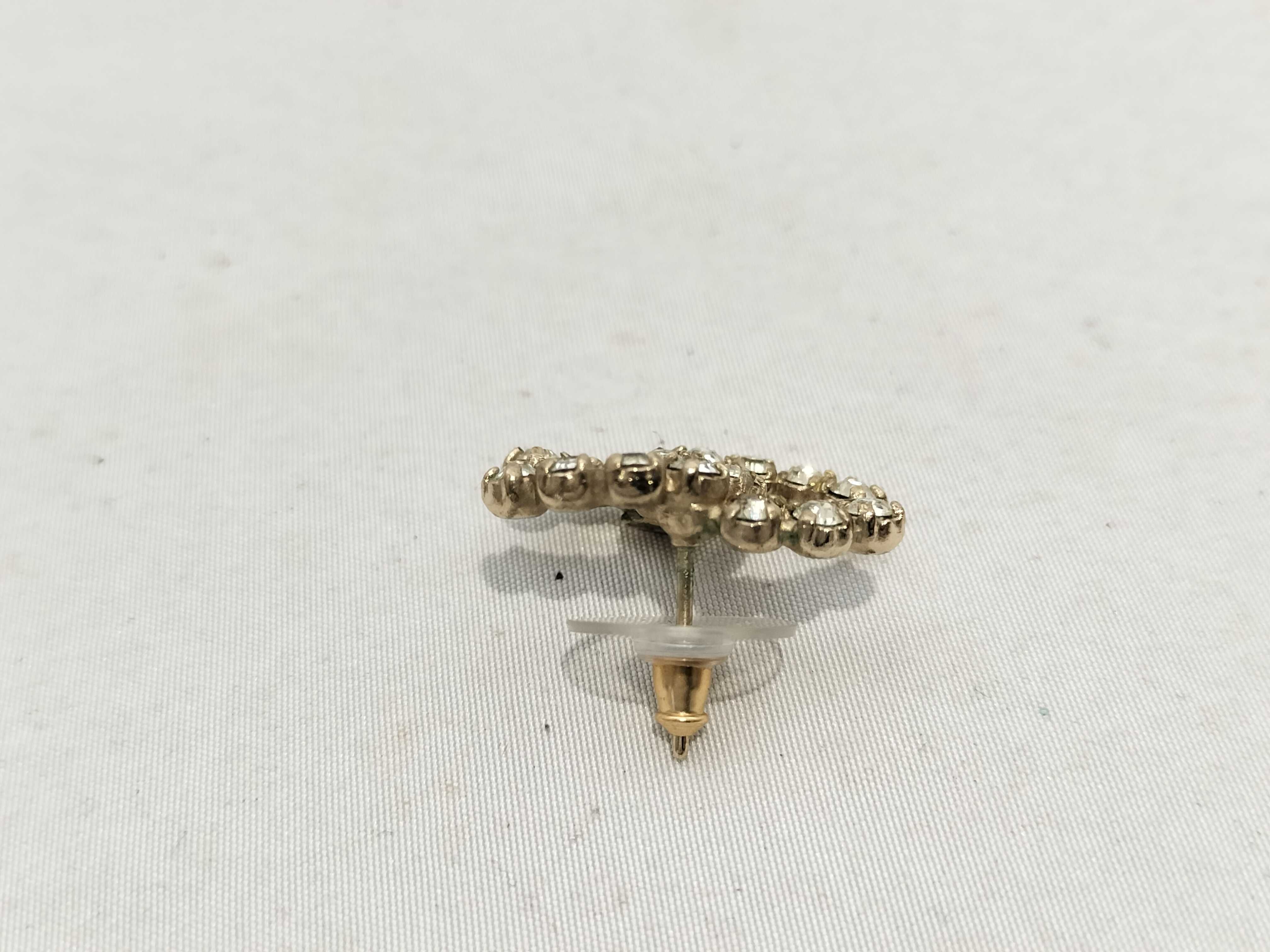 【水曜終了】(10228_0034)CHANEL ココマーク ラインストーン 05 A ピアス ココマーク ピアス