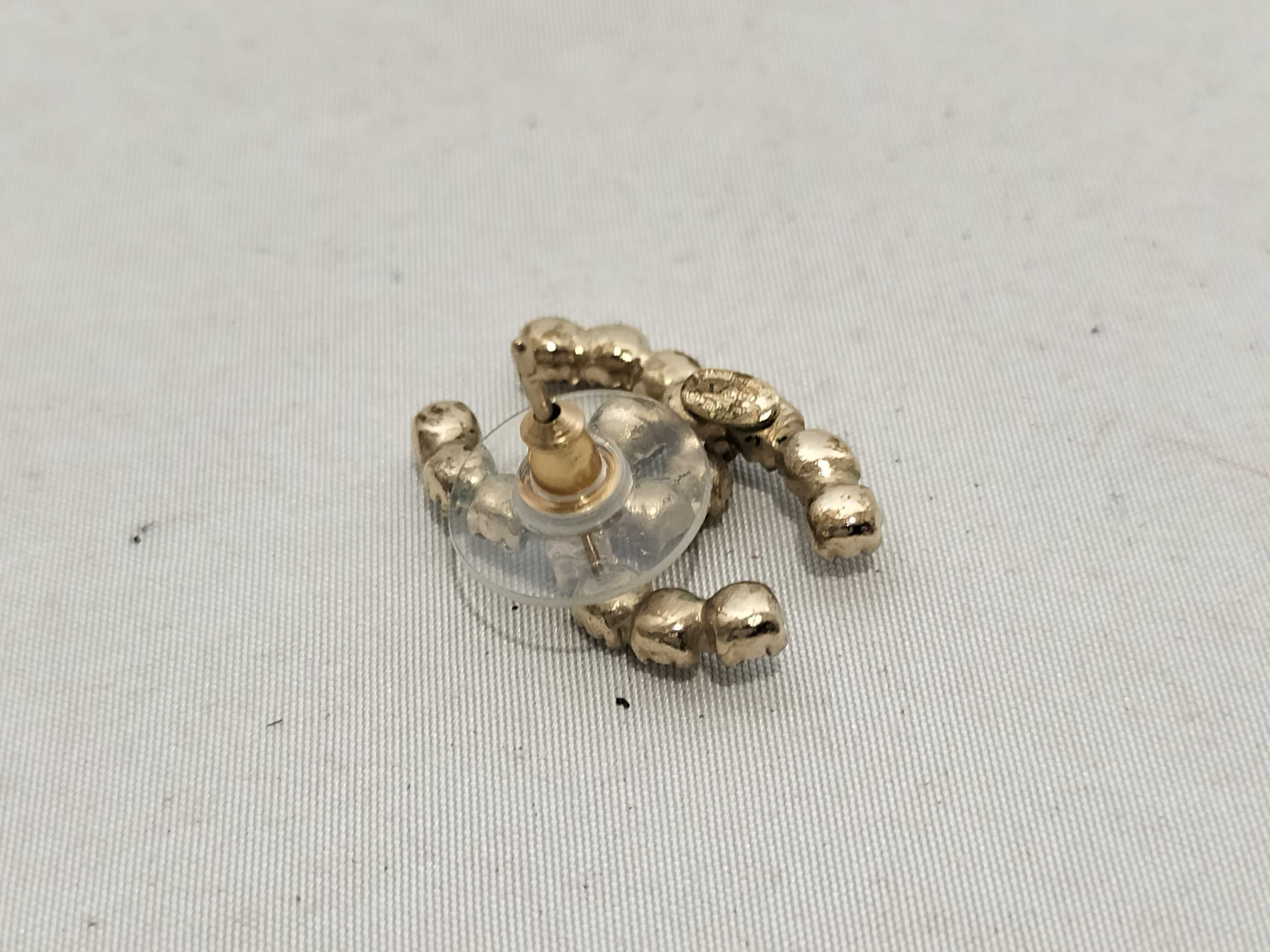 【水曜終了】(10228_0034)CHANEL ココマーク ラインストーン 05 A ピアス ココマーク ピアス