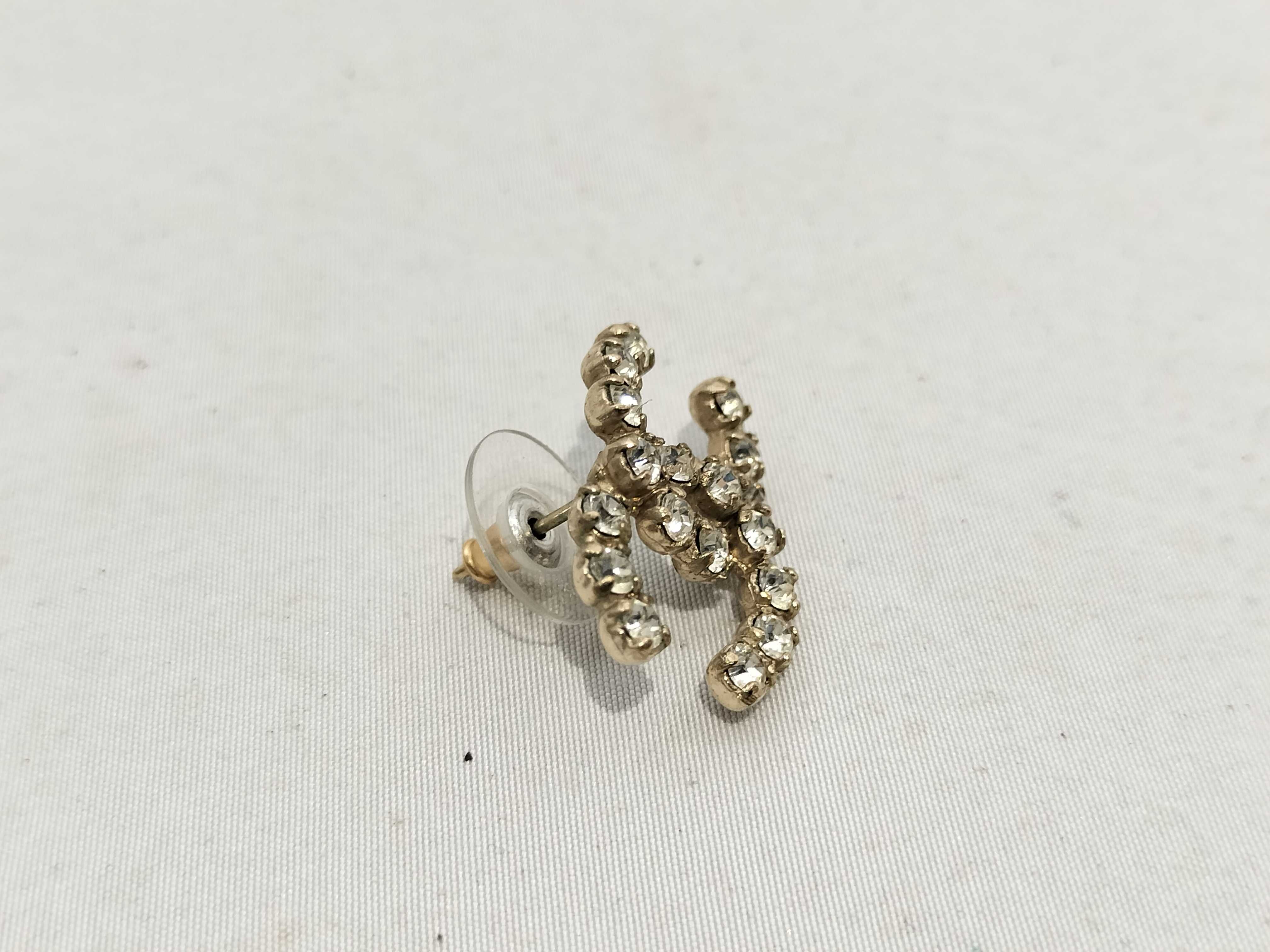 【水曜終了】(10228_0034)CHANEL ココマーク ラインストーン 05 A ピアス ココマーク ピアス
