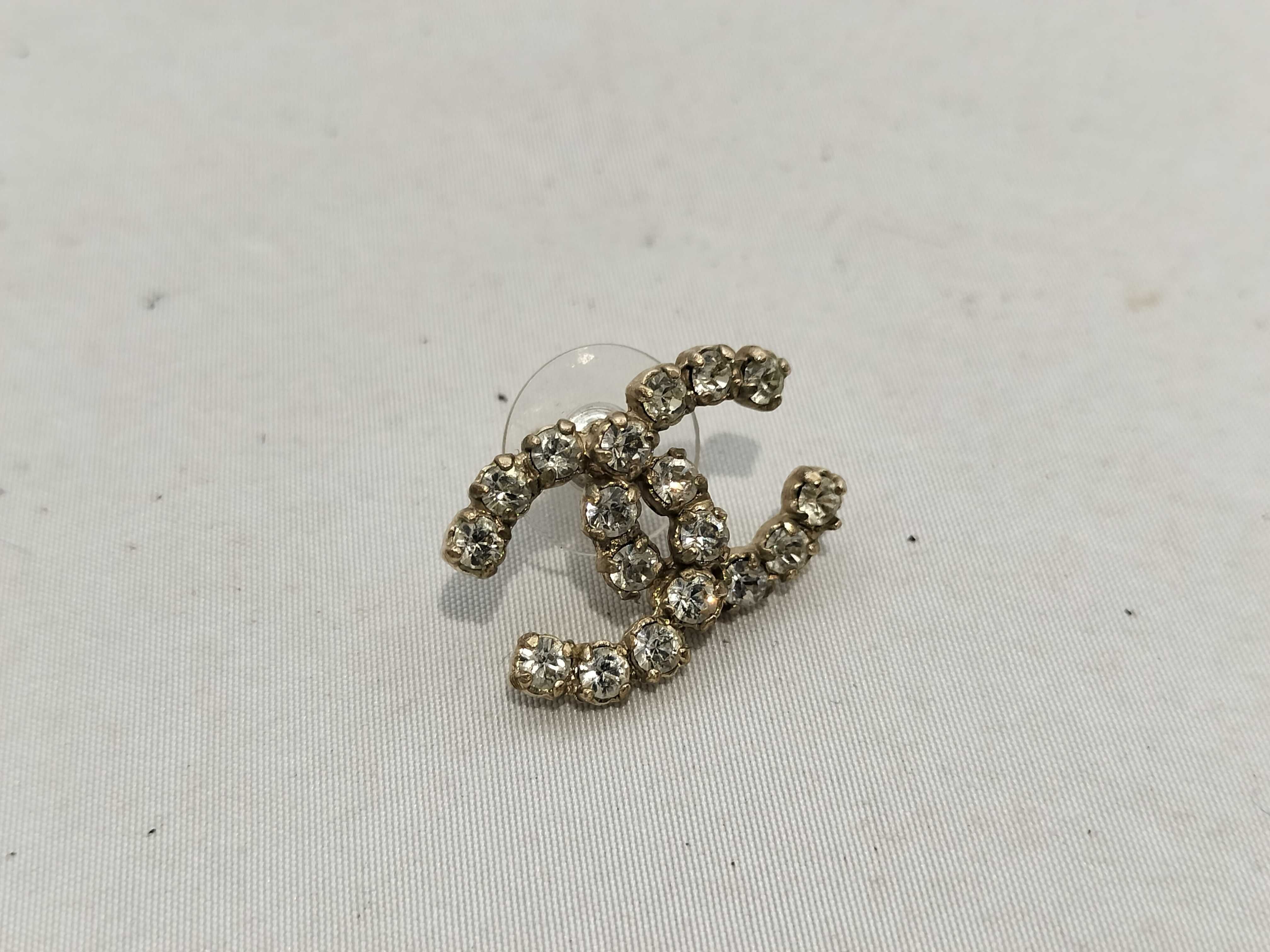 【水曜終了】(10228_0034)CHANEL ココマーク ラインストーン 05 A ピアス ココマーク ピアス