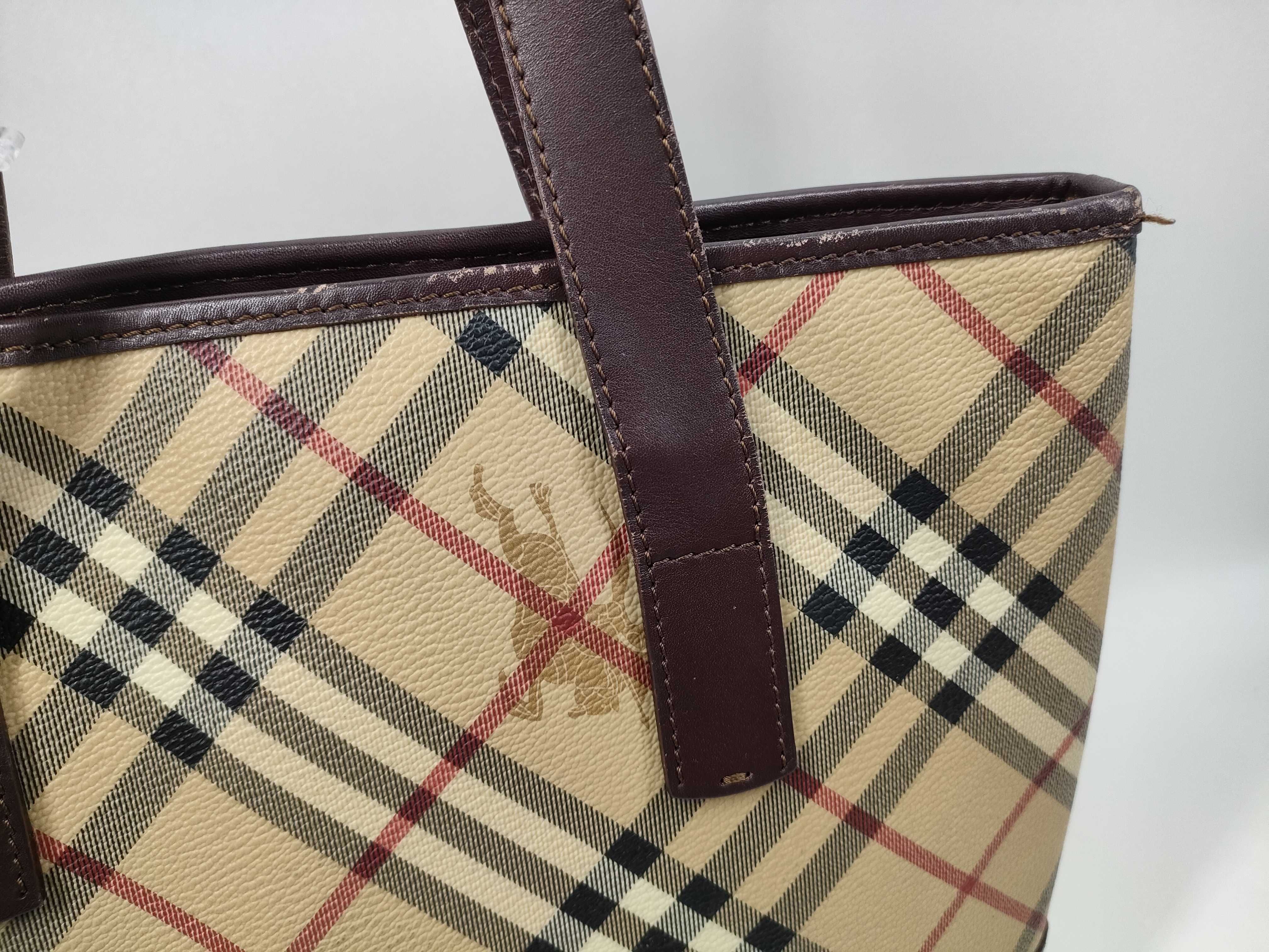 【水曜終了】(10220_0214)BURBERRY チェック柄 トートバッグ トートバッグ