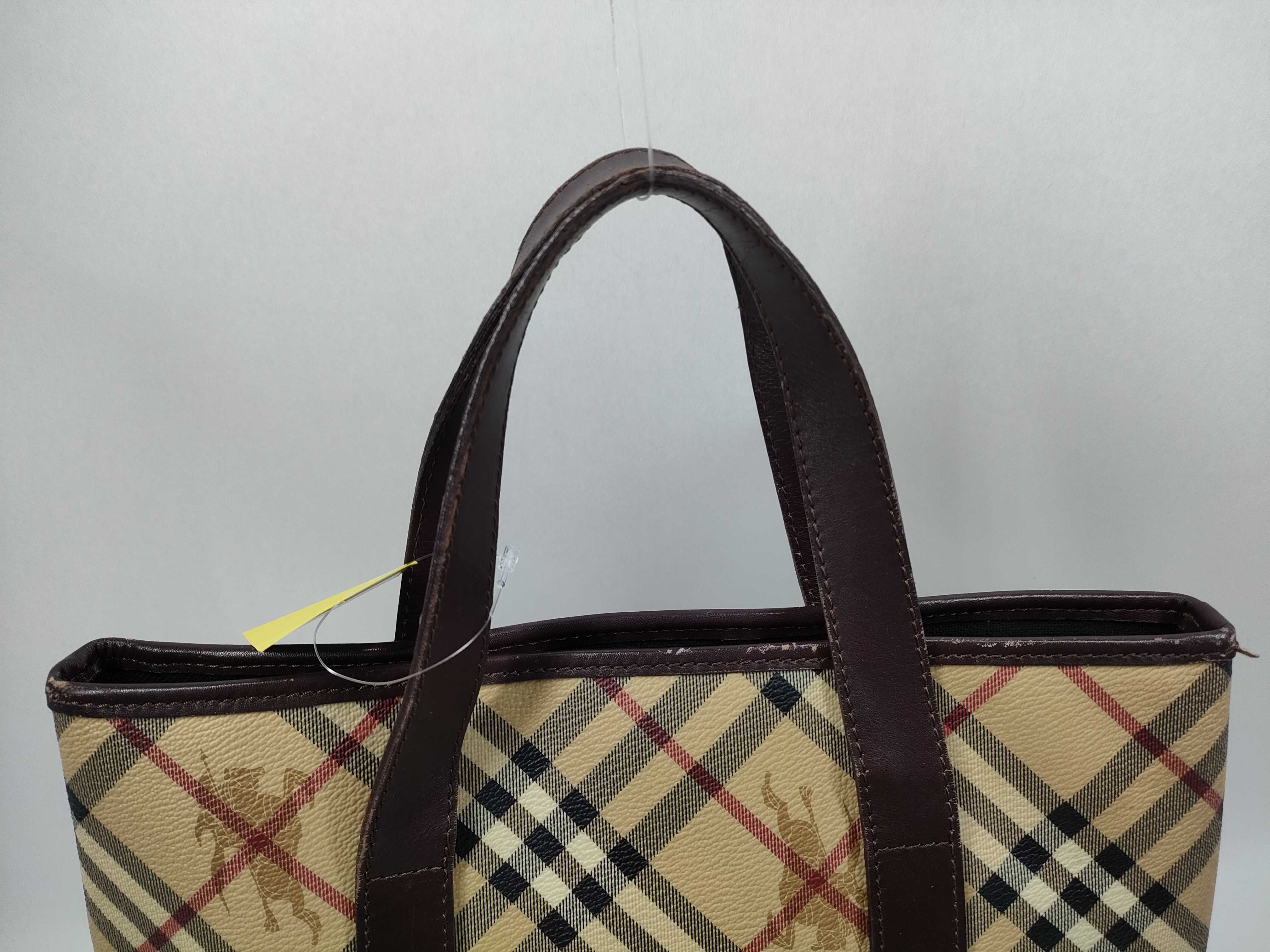 【水曜終了】(10220_0214)BURBERRY チェック柄 トートバッグ トートバッグ