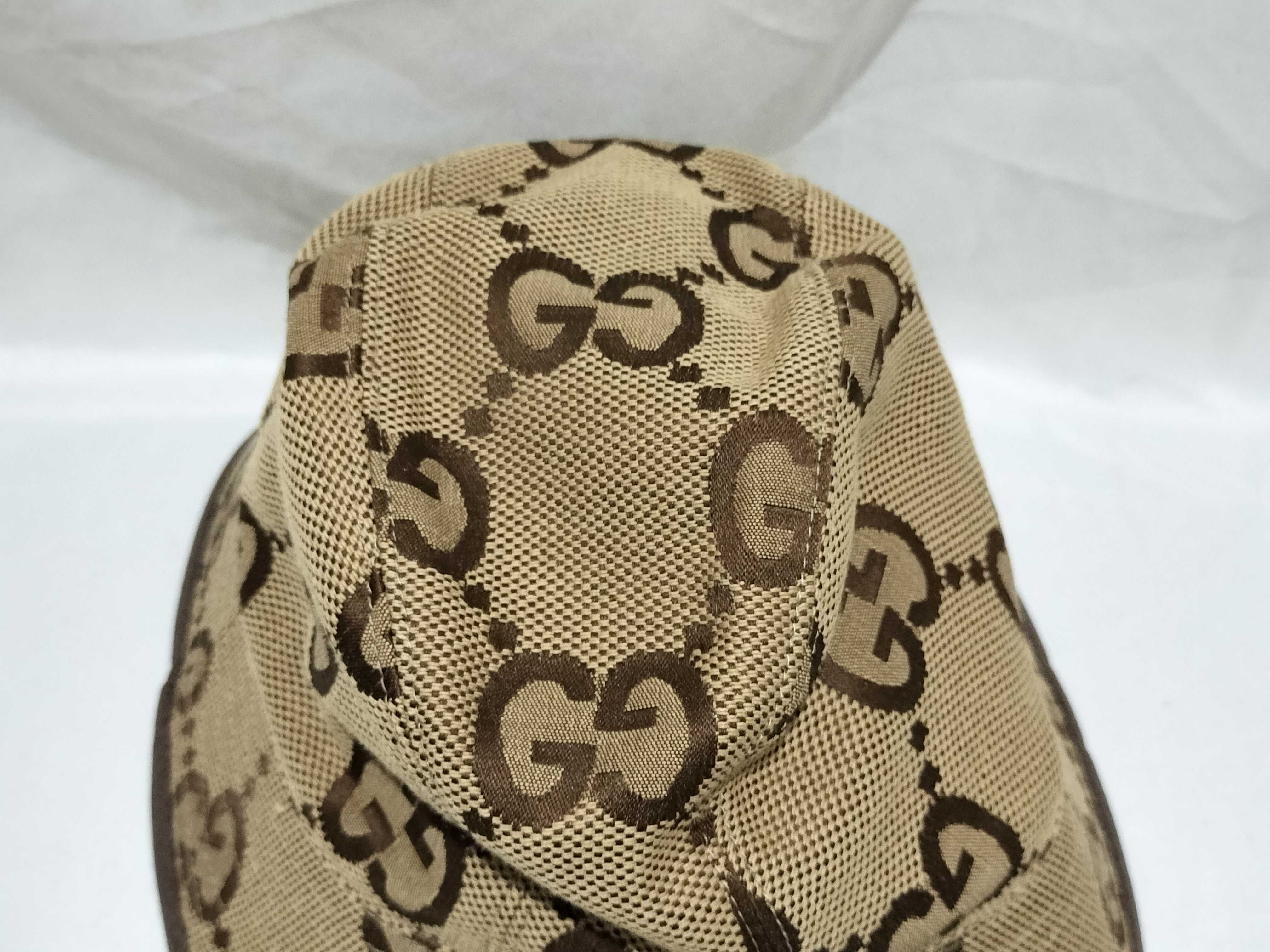 【水曜終了】(10221_0005)GUCCI GG ジャンボGG バケットハット 箱有 その他小物