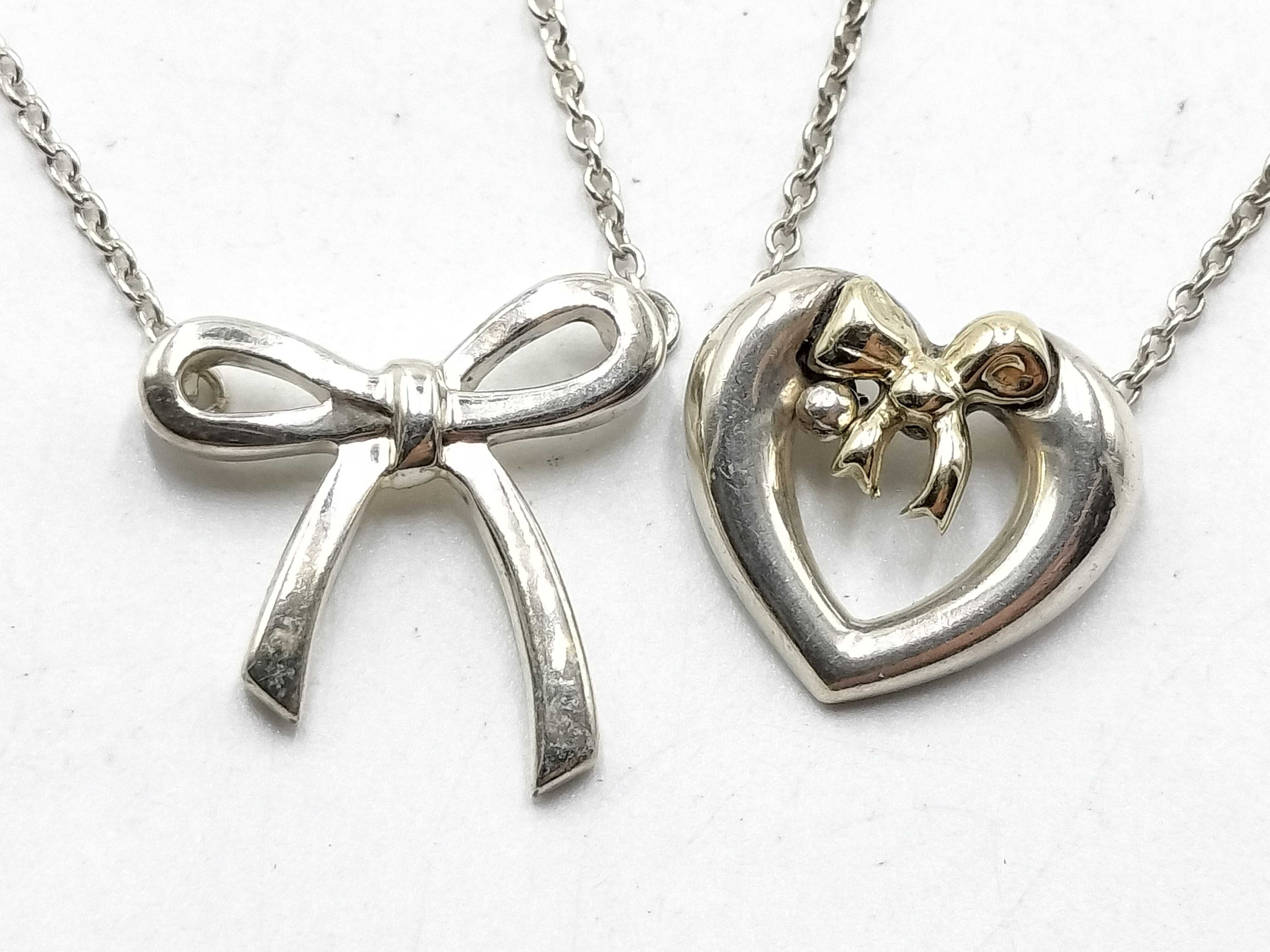 【水曜終了】(10221_0416)Tiffany&Co. ネックレス/コンビハートリボントップ アクセサリーまとめ アクセサリーまとめ(アクセサリー)