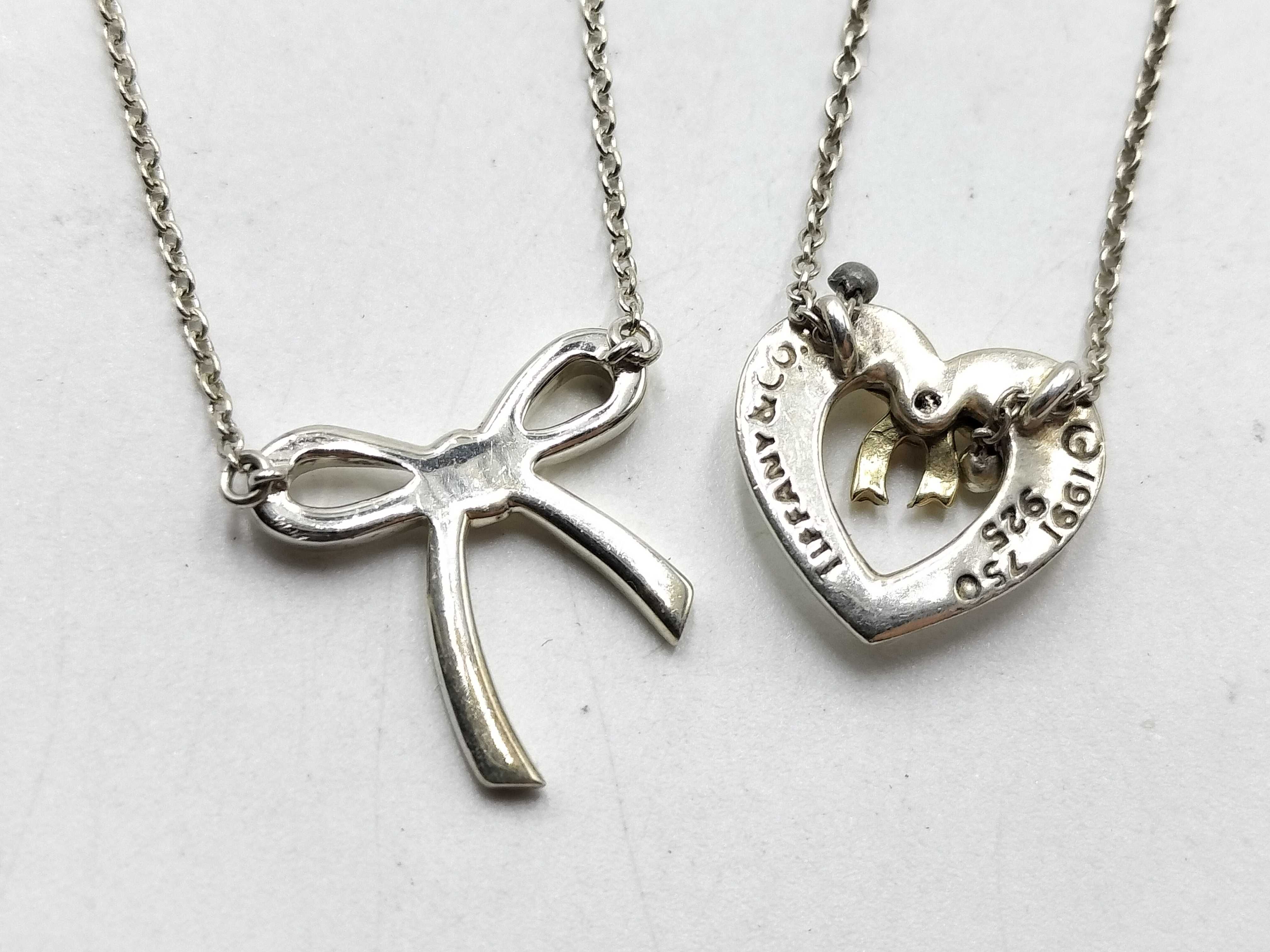 【水曜終了】(10221_0416)Tiffany&Co. ネックレス/コンビハートリボントップ アクセサリーまとめ アクセサリーまとめ(アクセサリー)