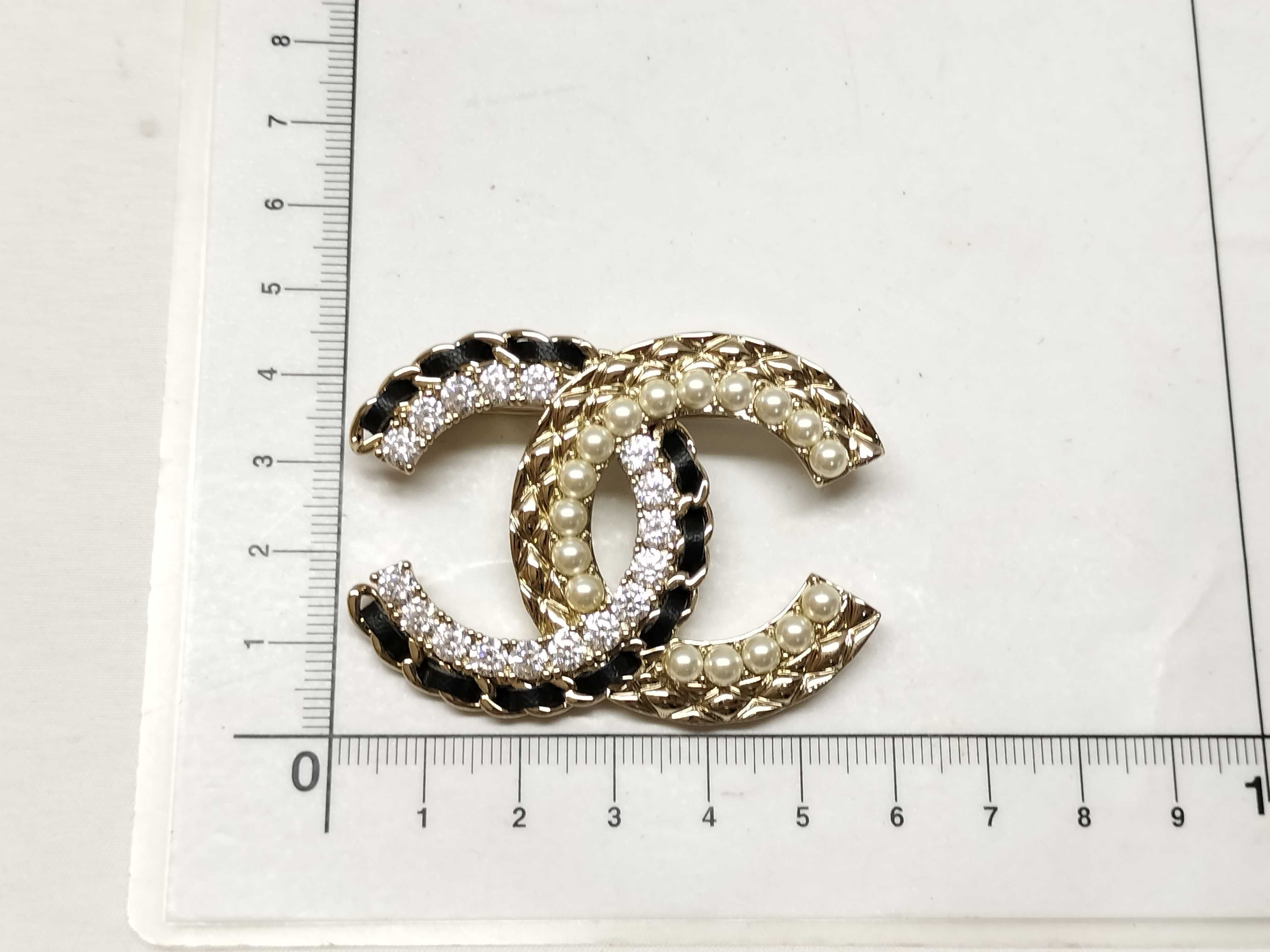 【水曜終了】(10217_0019)CHANEL ココマーク ブローチ ピン B22 B ブローチ