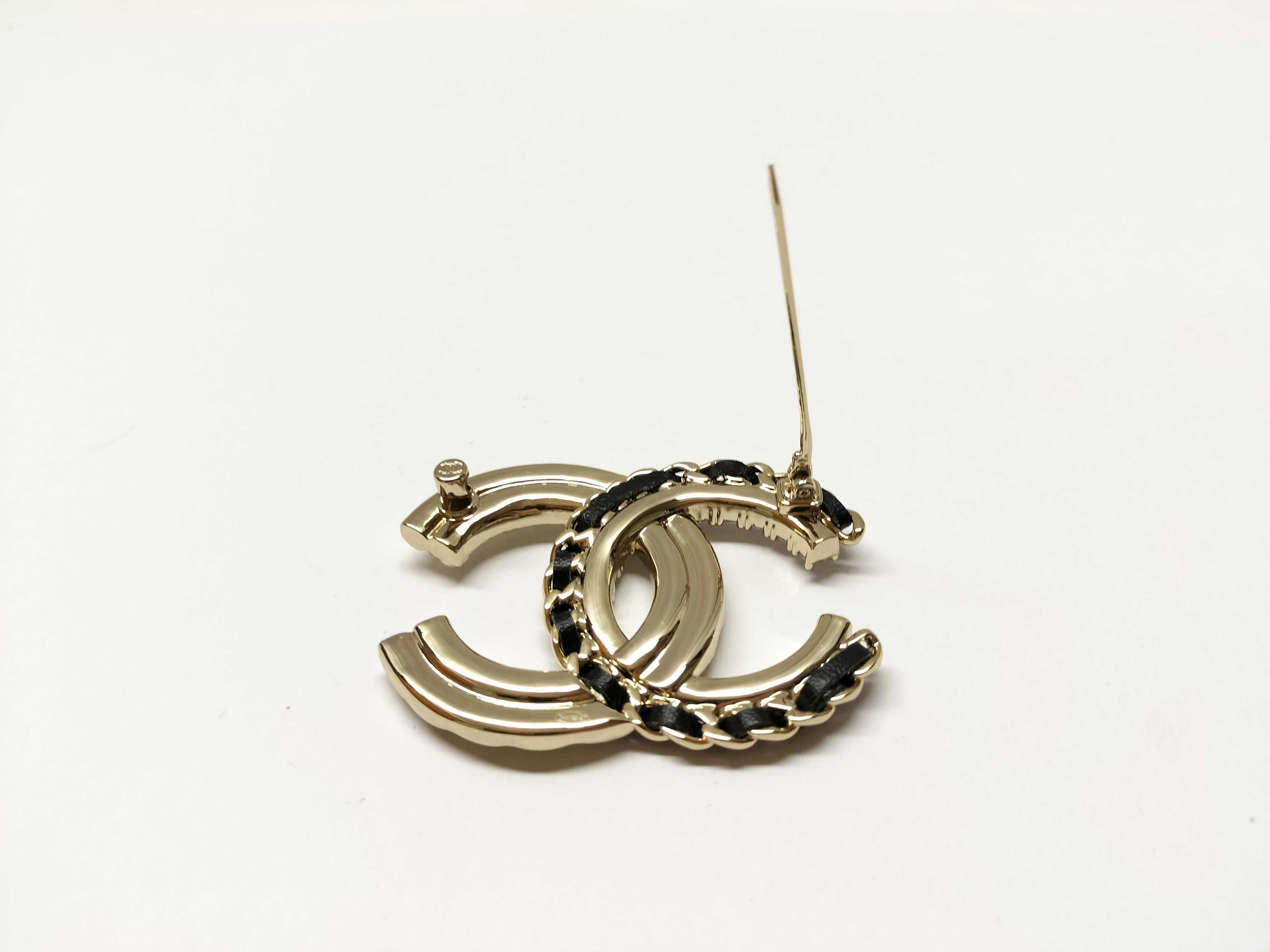 【水曜終了】(10217_0019)CHANEL ココマーク ブローチ ピン B22 B ブローチ