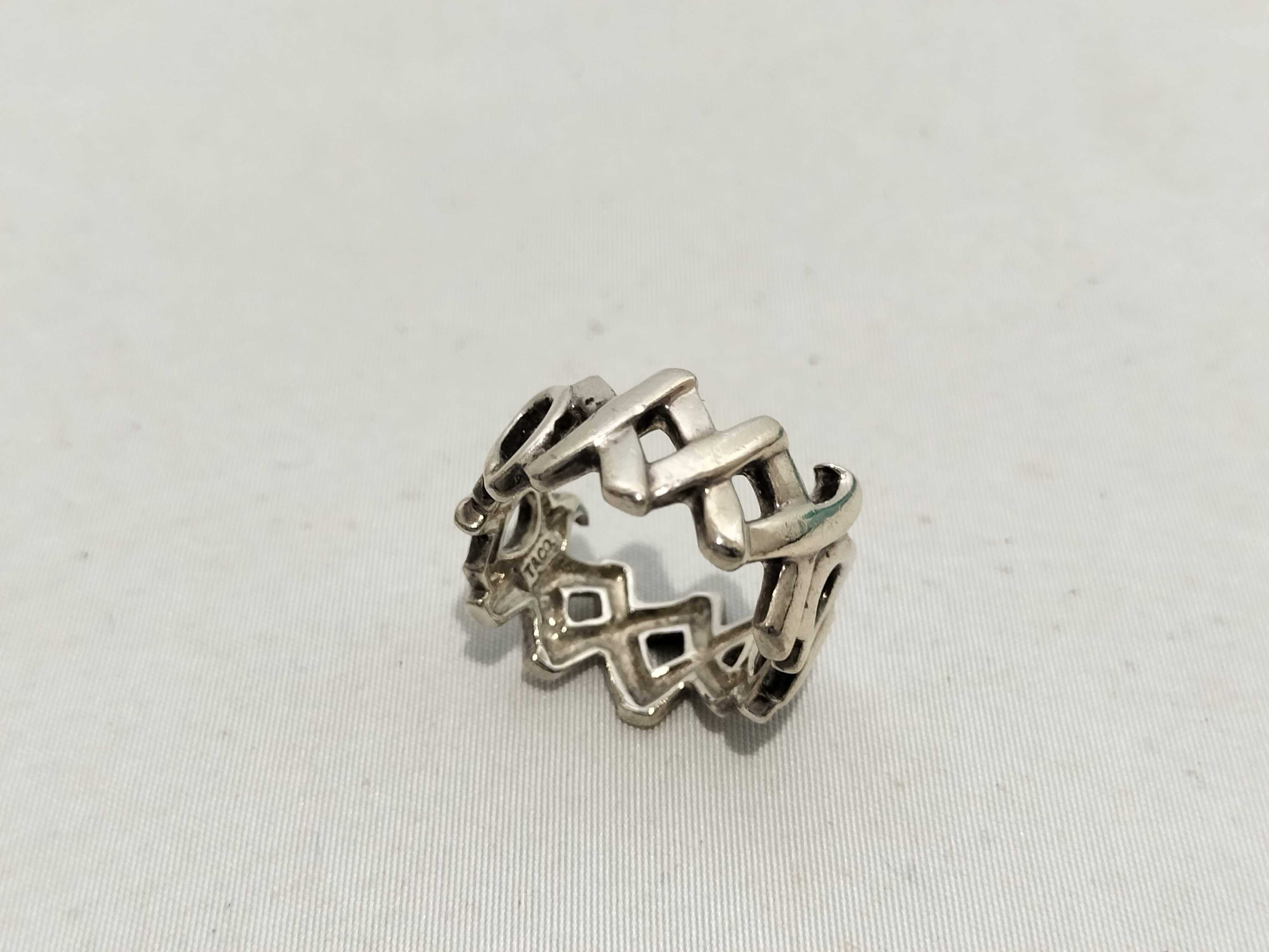 【水曜終了】(10221_0419)Tiffany&Co. ラブアンドキス リング SV925 リング