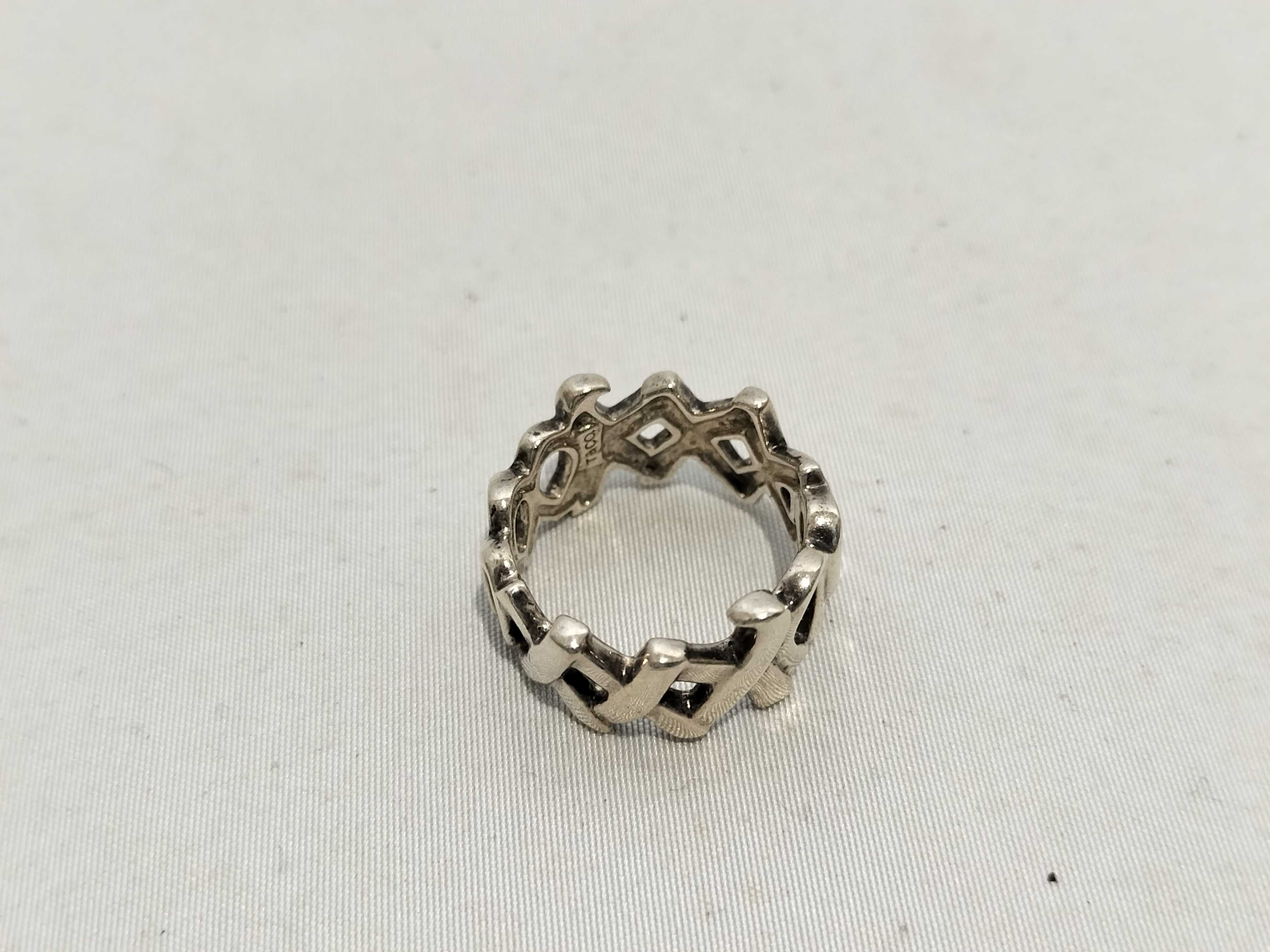【水曜終了】(10221_0419)Tiffany&Co. ラブアンドキス リング SV925 リング