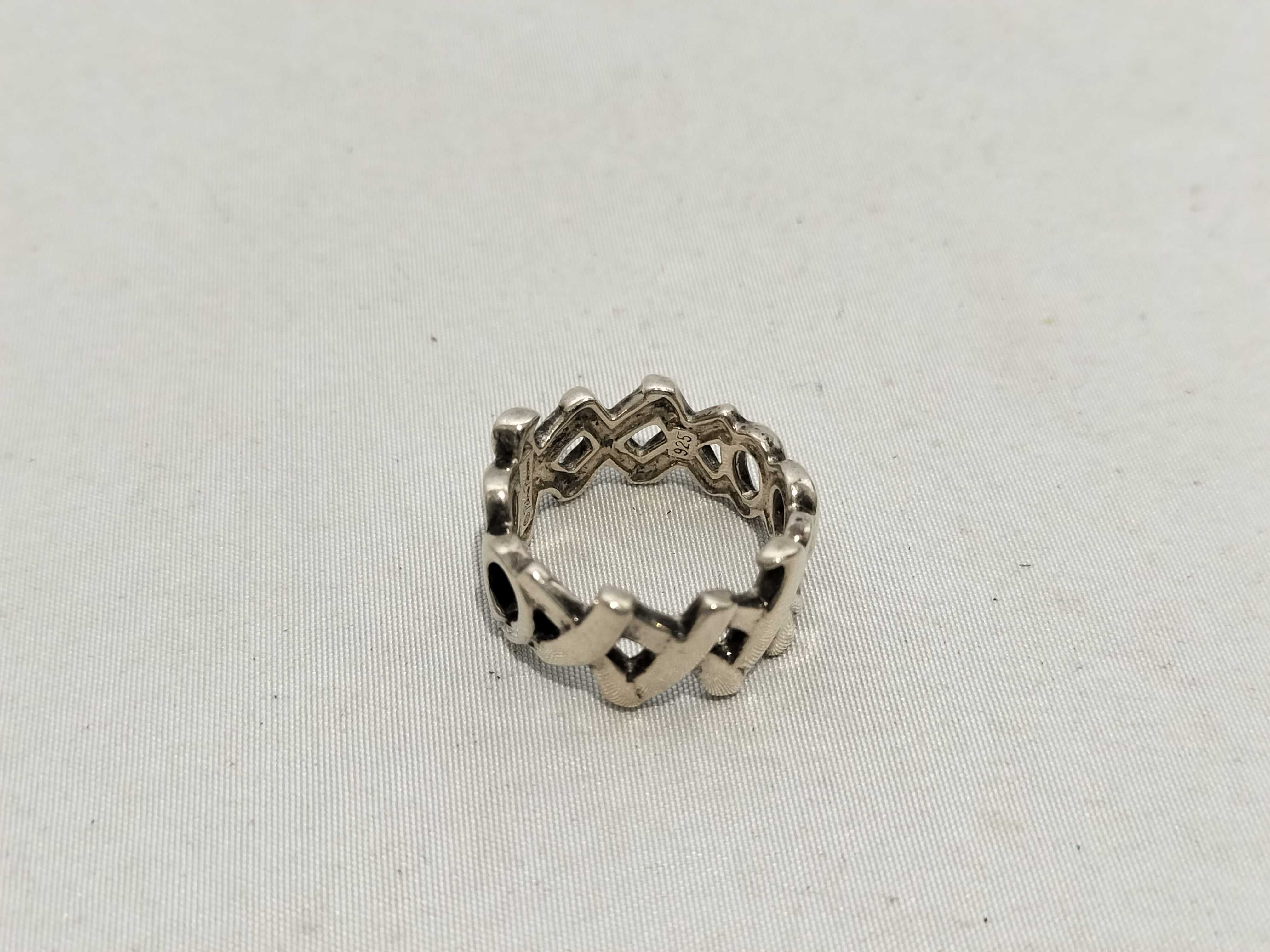 【水曜終了】(10221_0419)Tiffany&Co. ラブアンドキス リング SV925 リング