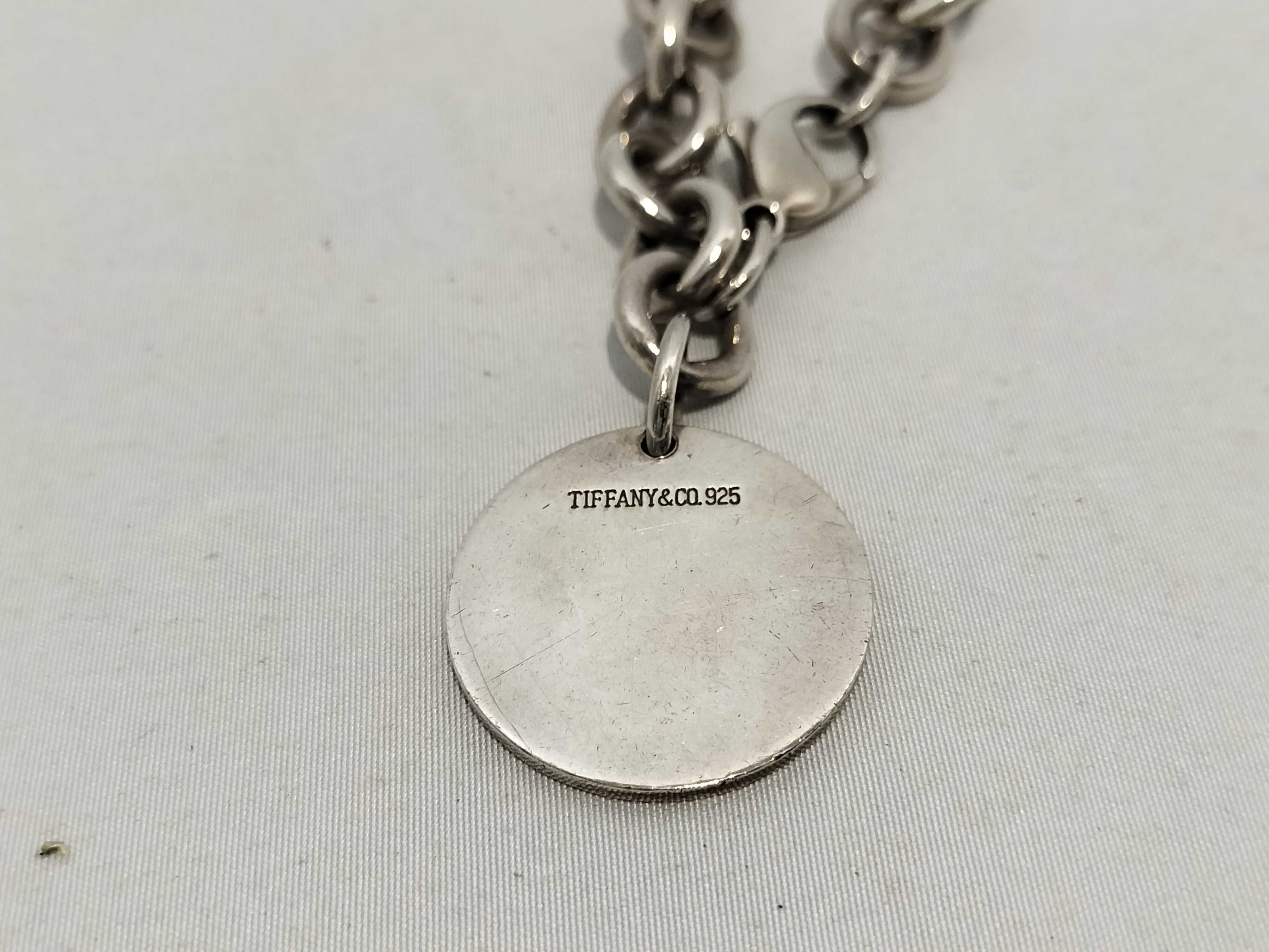 【水曜終了】(10221_0469)▼Tiffany&Co. ブレスレット プレート 925 ブレスレット・バングル