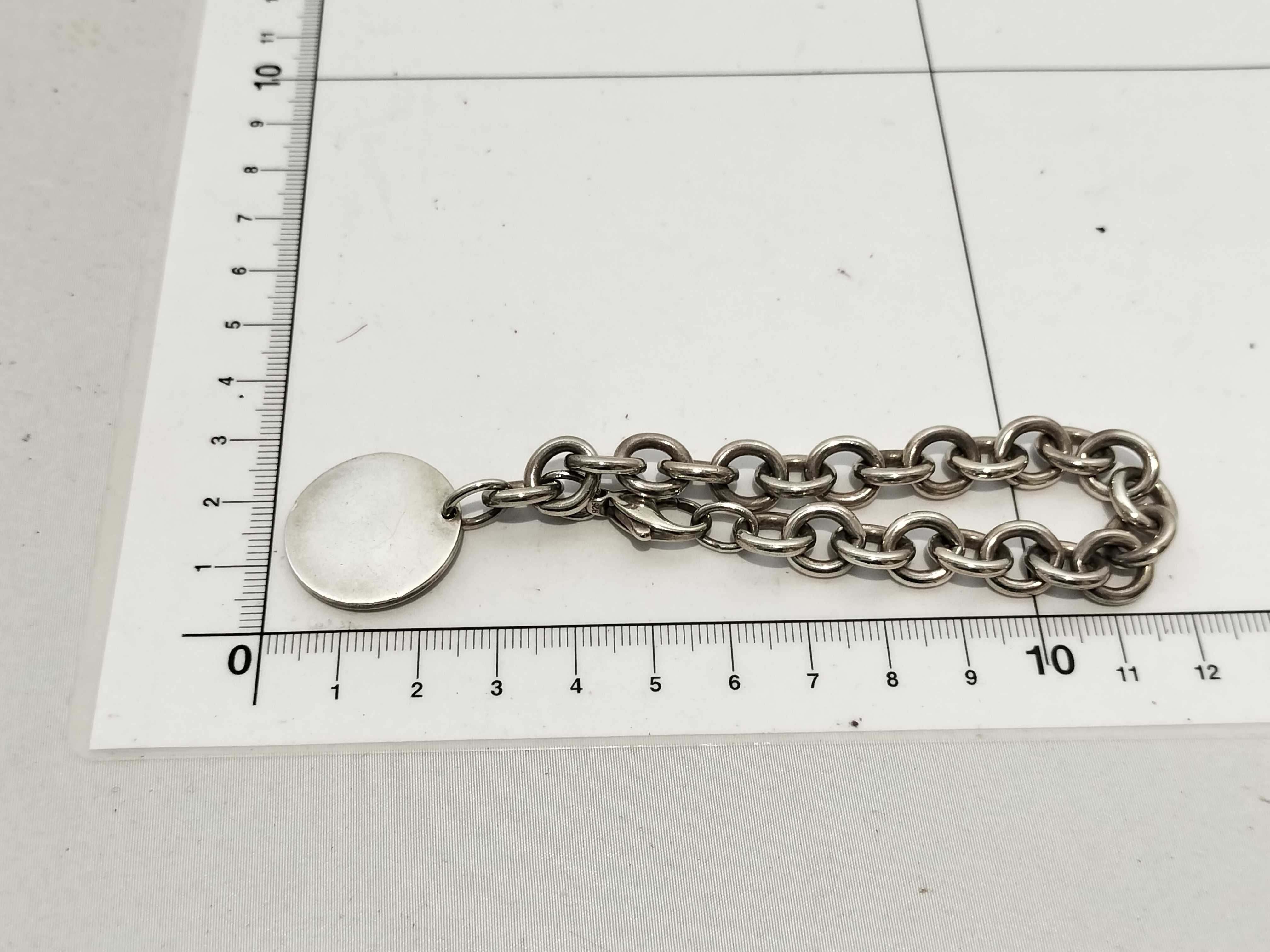 【水曜終了】(10221_0469)▼Tiffany&Co. ブレスレット プレート 925 ブレスレット・バングル