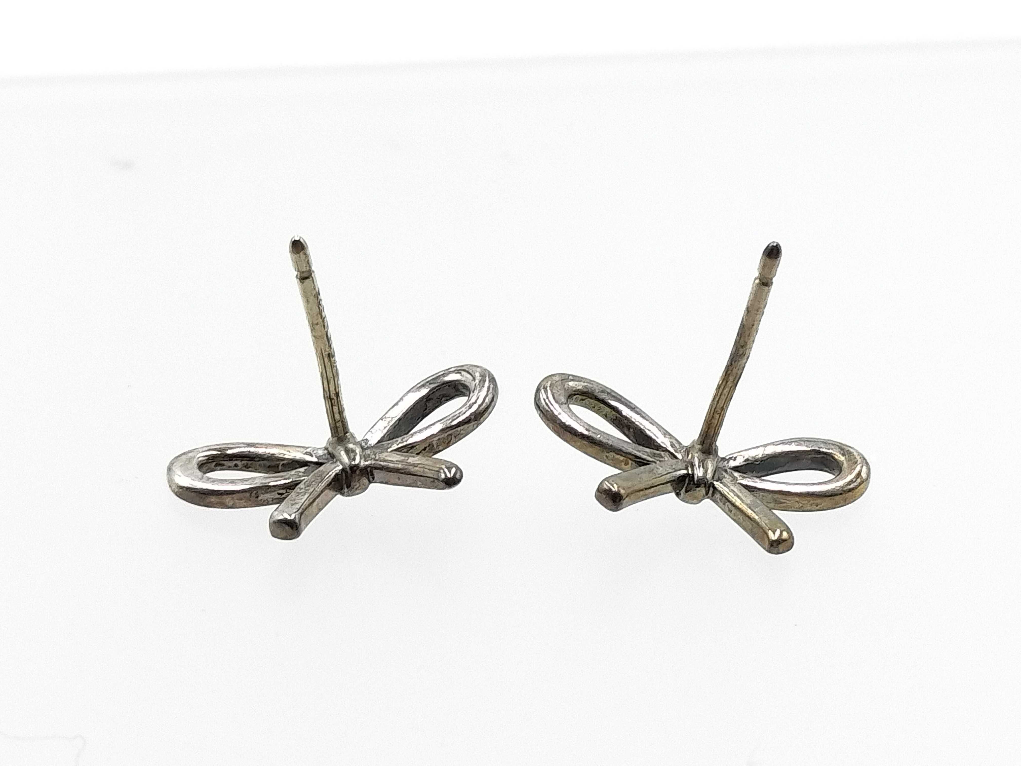 【水曜終了】(10221_0422)Tiffany&Co. リボン ピアス 925 ピアス