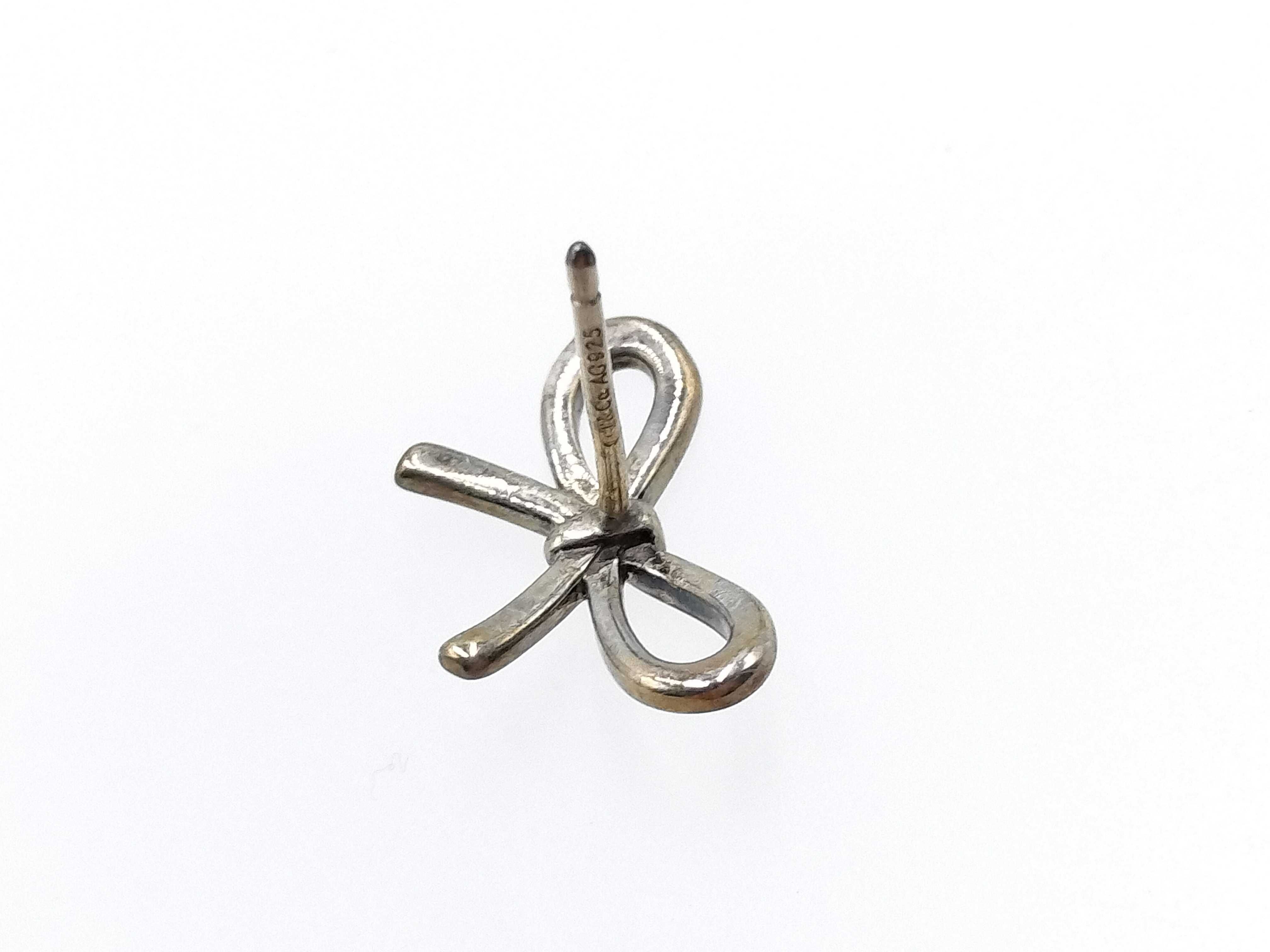 【水曜終了】(10221_0422)Tiffany&Co. リボン ピアス 925 ピアス