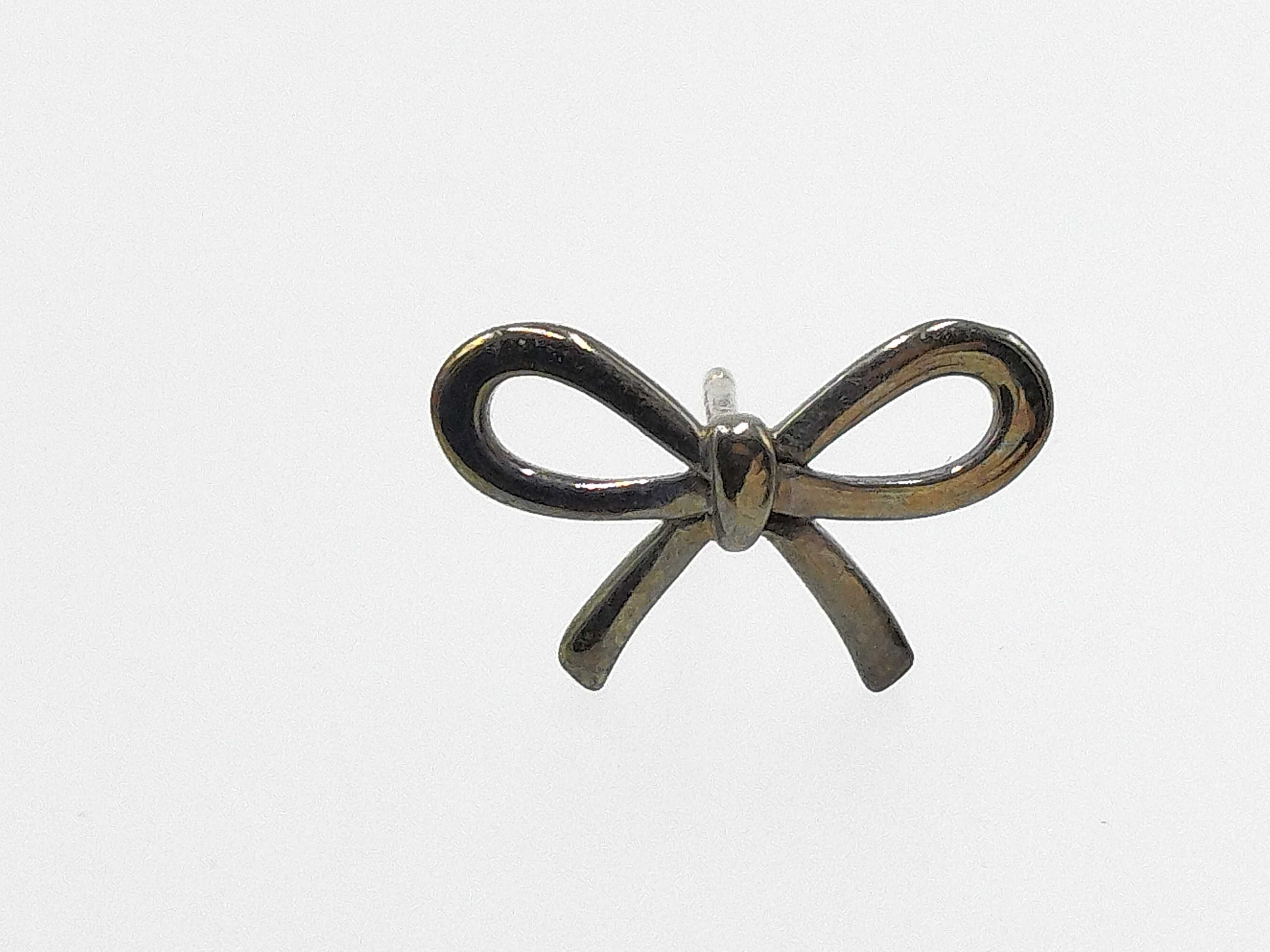 【水曜終了】(10221_0422)Tiffany&Co. リボン ピアス 925 ピアス