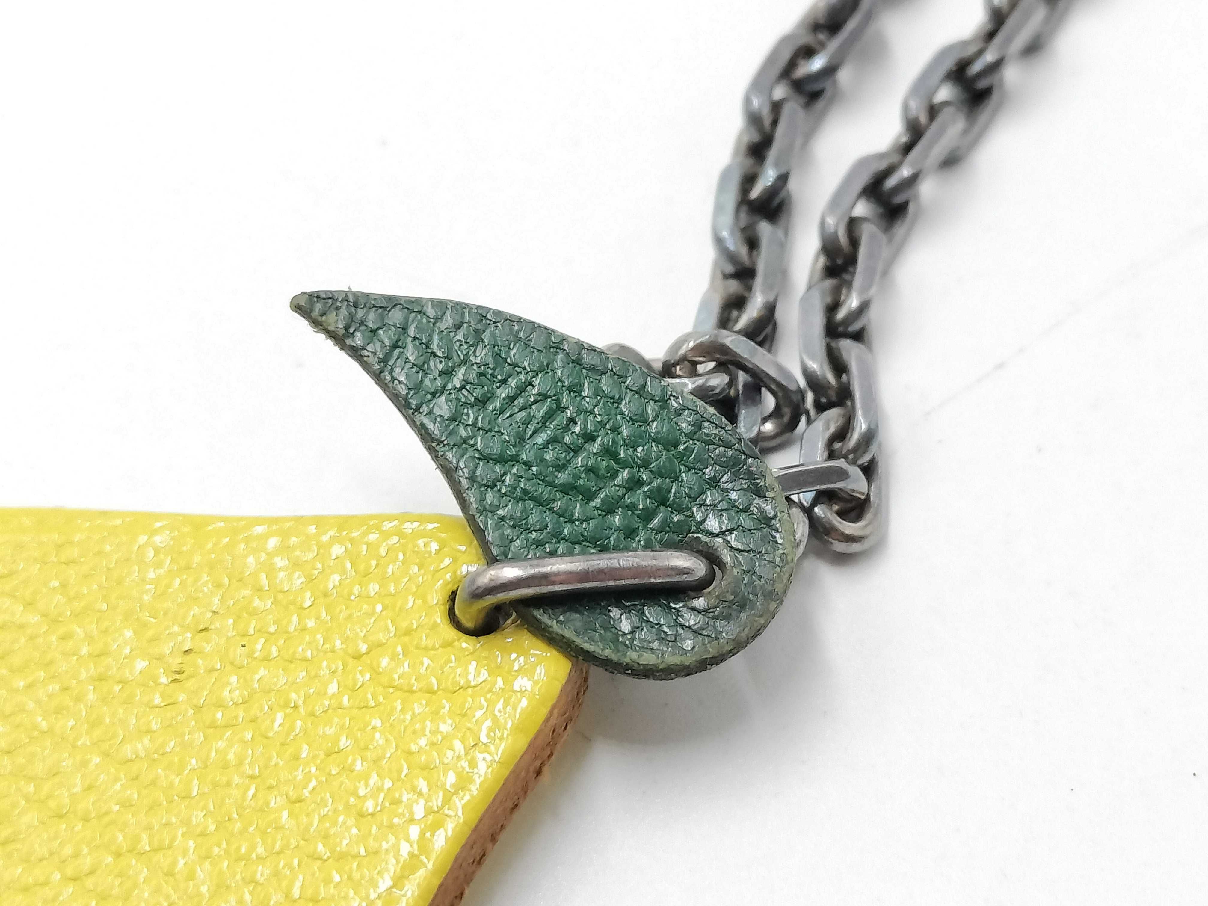 【水曜終了】(10227_0058)HERMES レモン/チャーム キーケース・キーホルダー