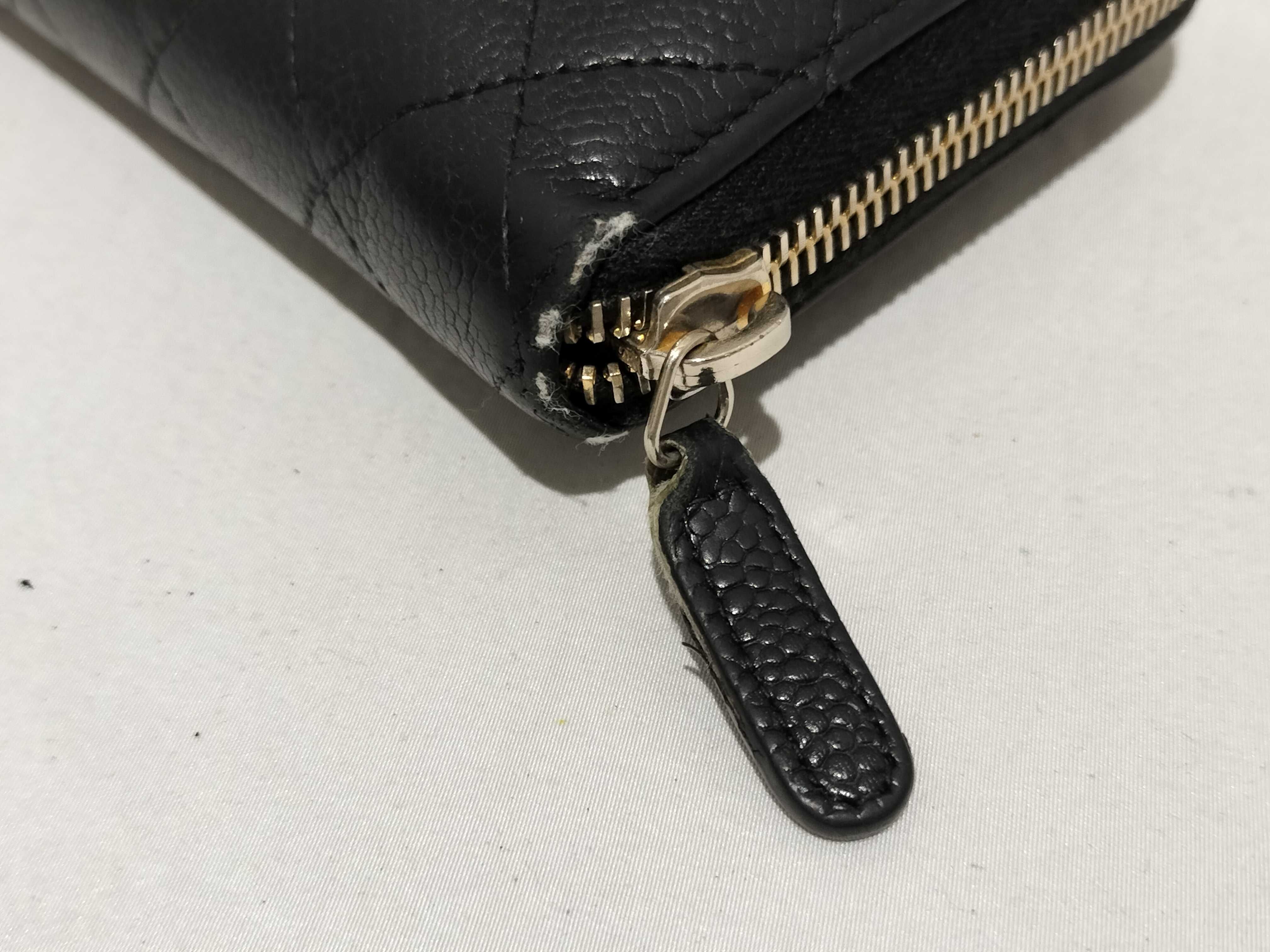 【水曜終了】(10228_0118)CHANEL ココマーク シャネル キャビア ラウンドファスナー 財布 1番台 財布