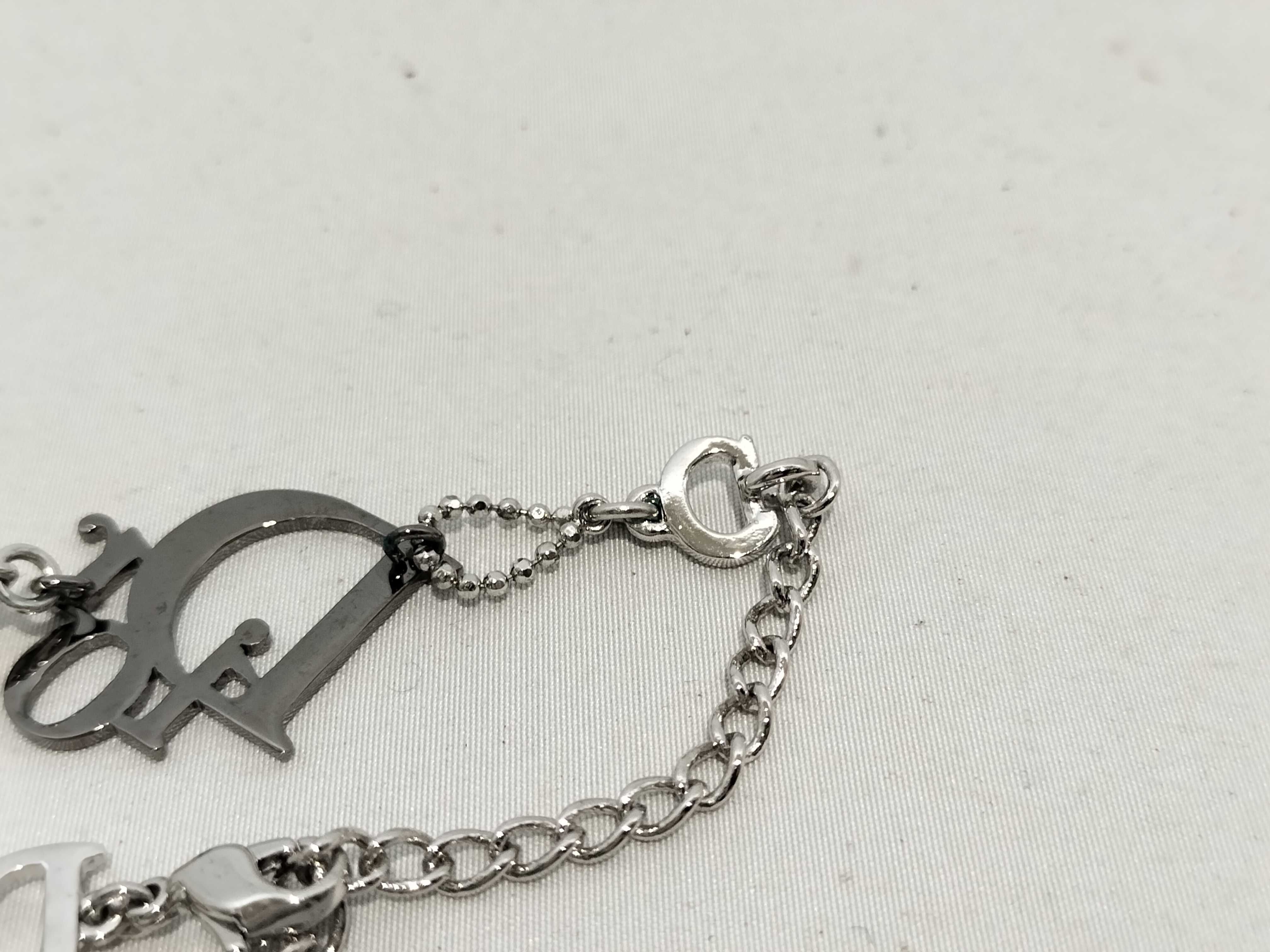 【水曜終了】(10221_0702)Dior ロゴ ネックレス ブレスレット・バングル