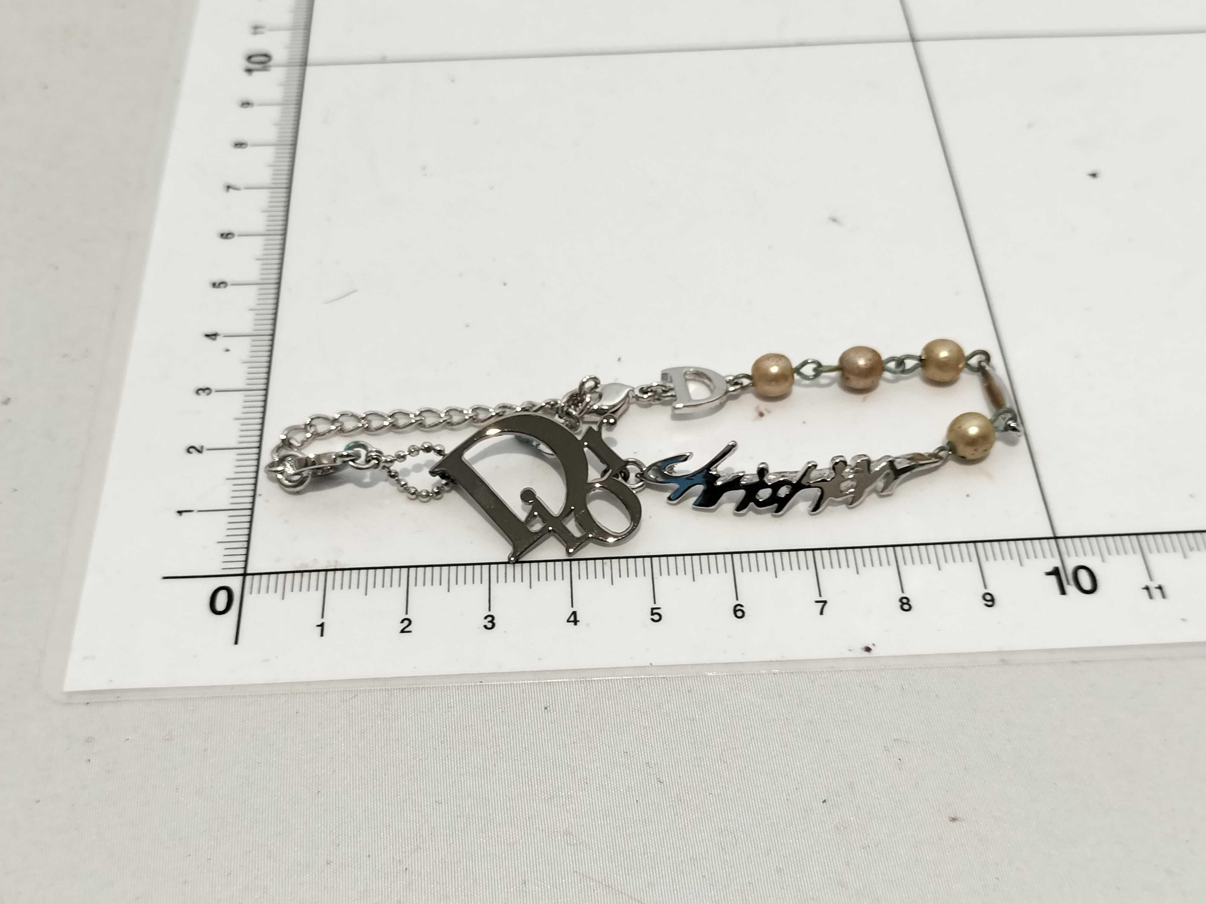 【水曜終了】(10221_0702)Dior ロゴ ネックレス ブレスレット・バングル