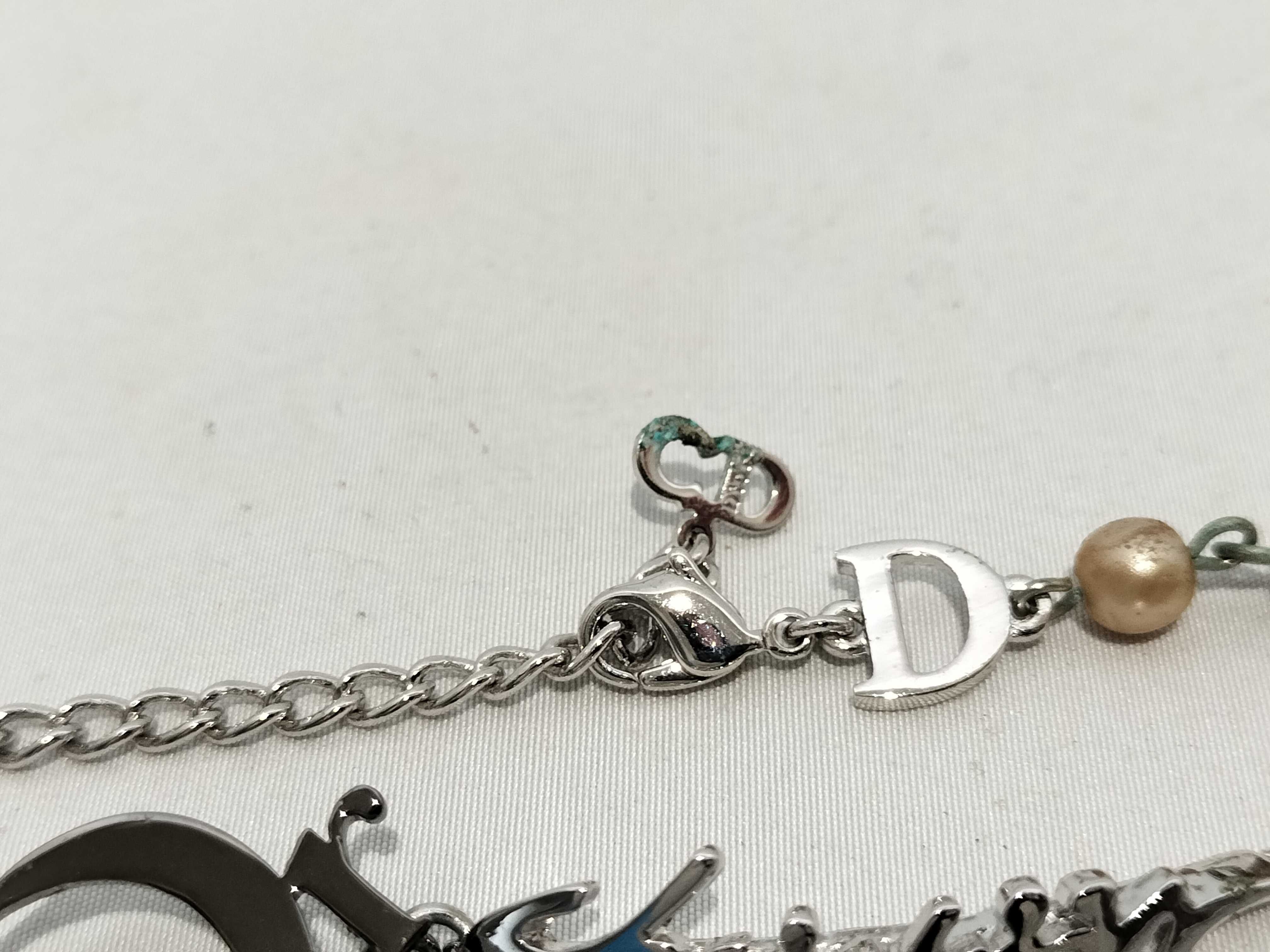 【水曜終了】(10221_0702)Dior ロゴ ネックレス ブレスレット・バングル